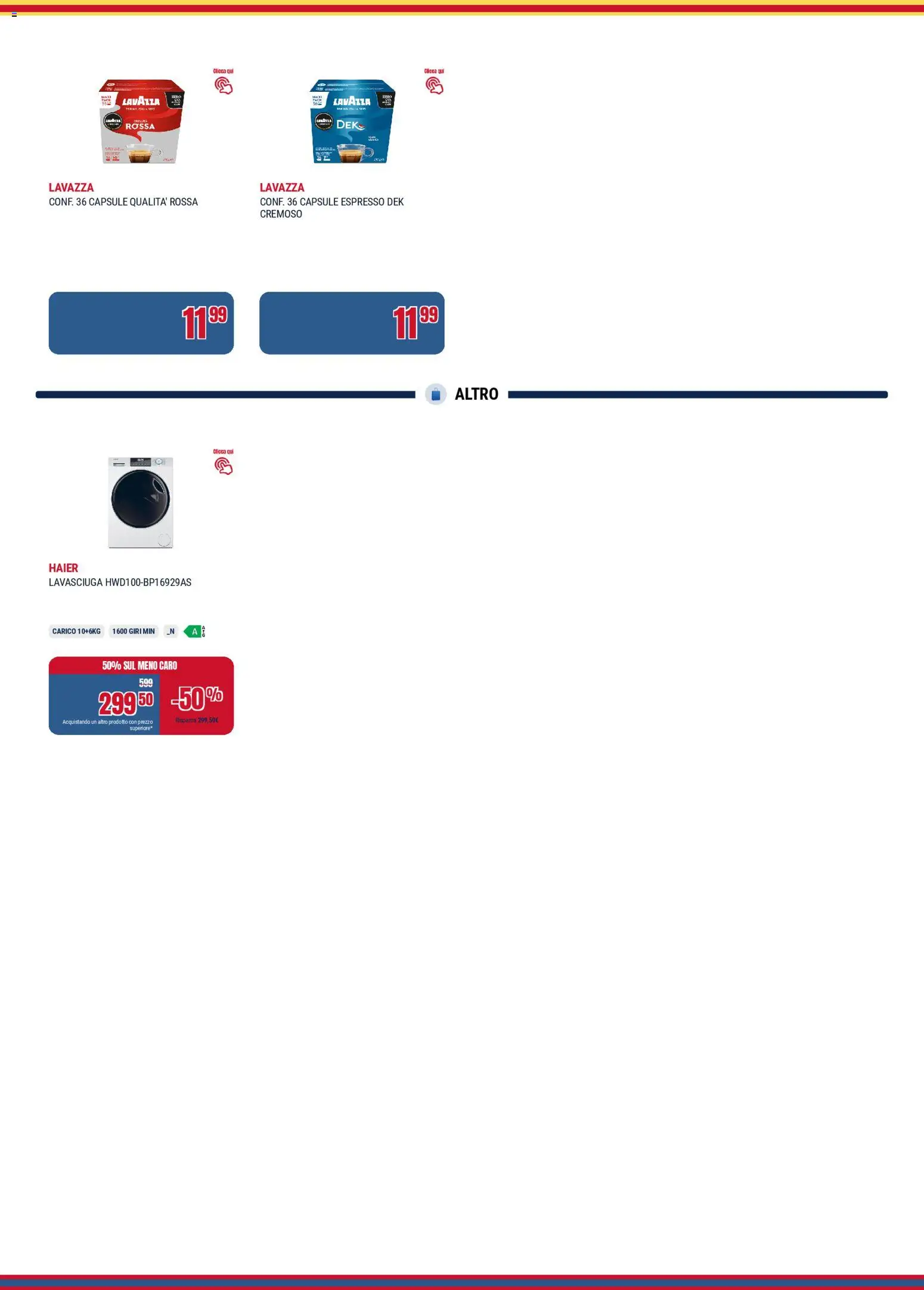Volantino Trony del 19.02.2026 | Pagina: 26 | Prodotti: Lavasciuga, Lavazza