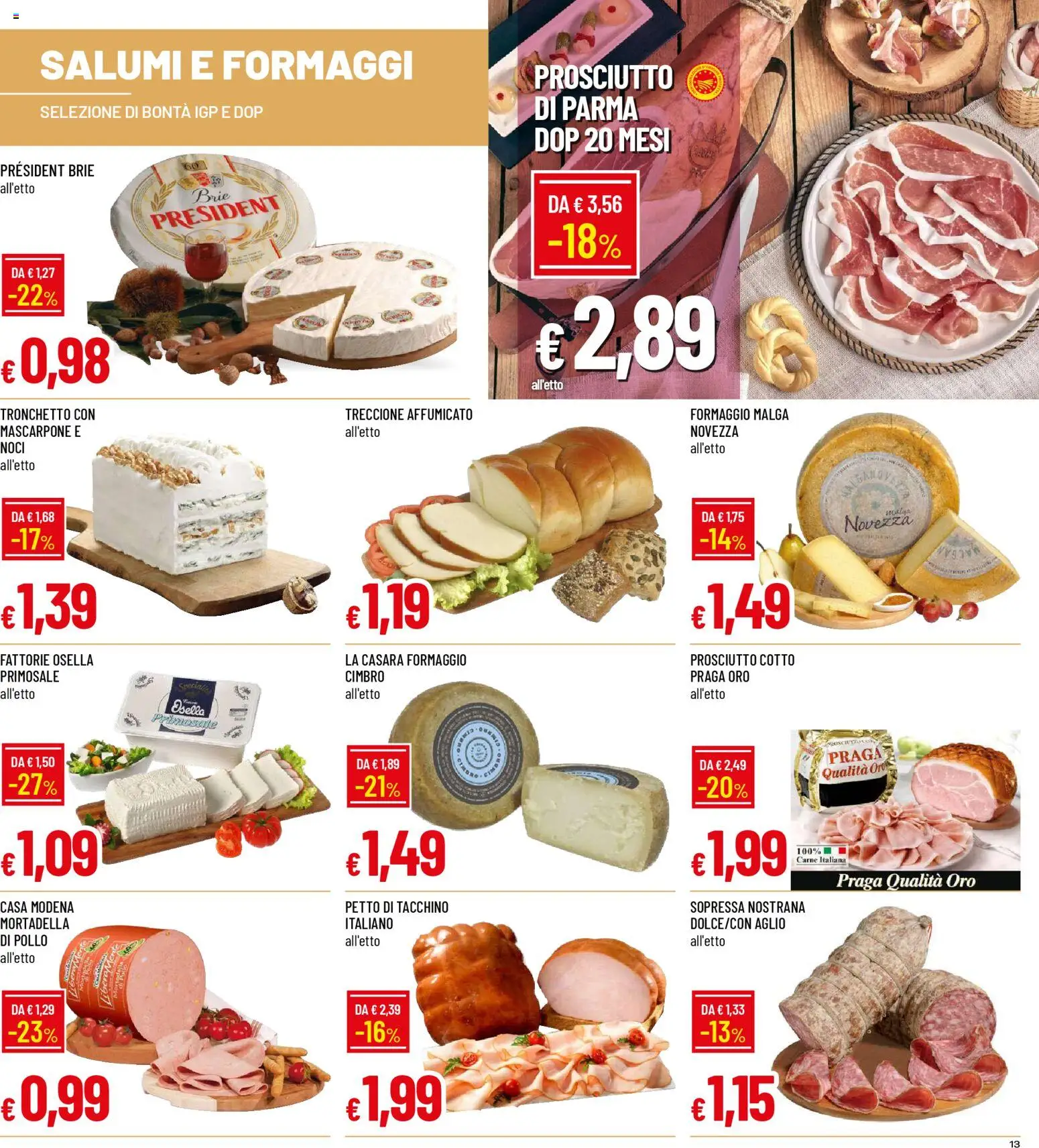 Volantino Galassia del 05.03.2026 | Pagina: 13 | Prodotti: Prosciutto Cotto, Pollo, Prosciutto, Mascarpone