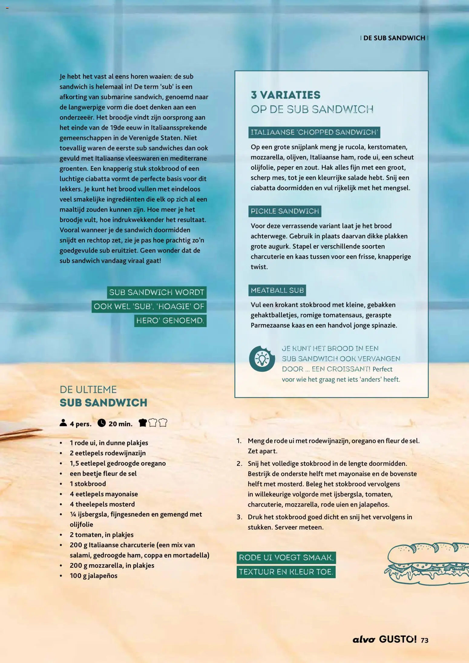 {H1} | Pagina: 73 | Producten: Olijfolie, Broodje, Peper, Keksajt