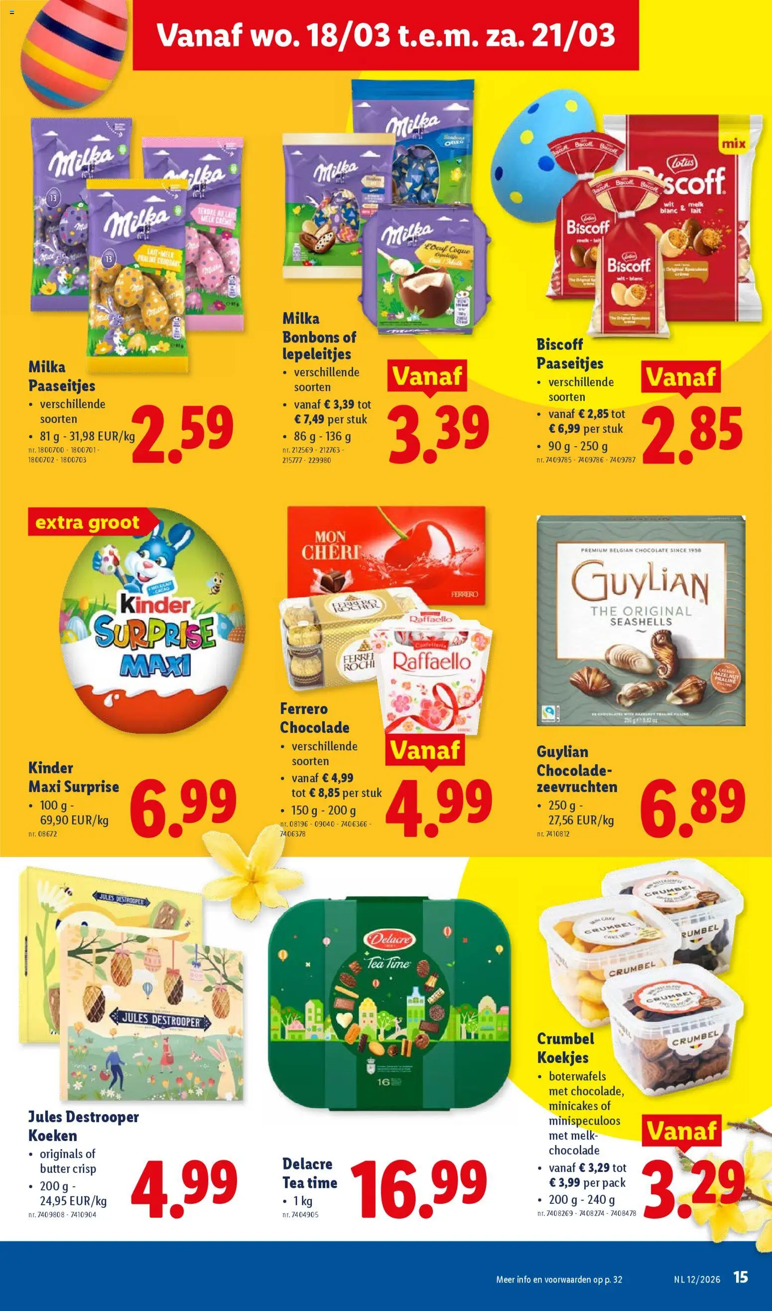 {H1} | Pagina: 15 | Producten: Tabletek, Kinder, Melk, Chocolade