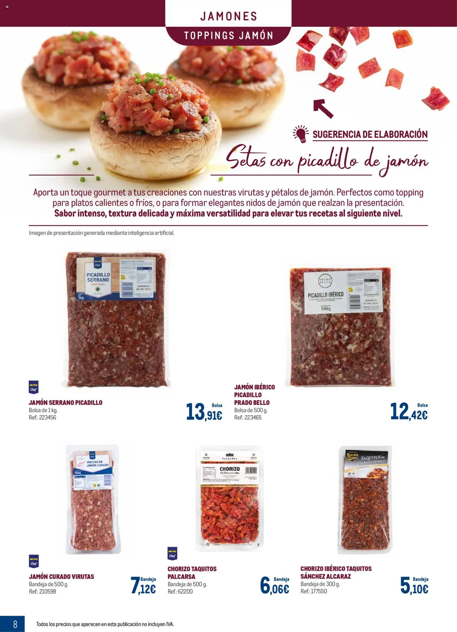 Makro - Charcuteria Levante │ válido desde el 01.12.2025 | Página: 8 | Productos: Jamón serrano, Jamón ibérico, Jamón, Bandeja