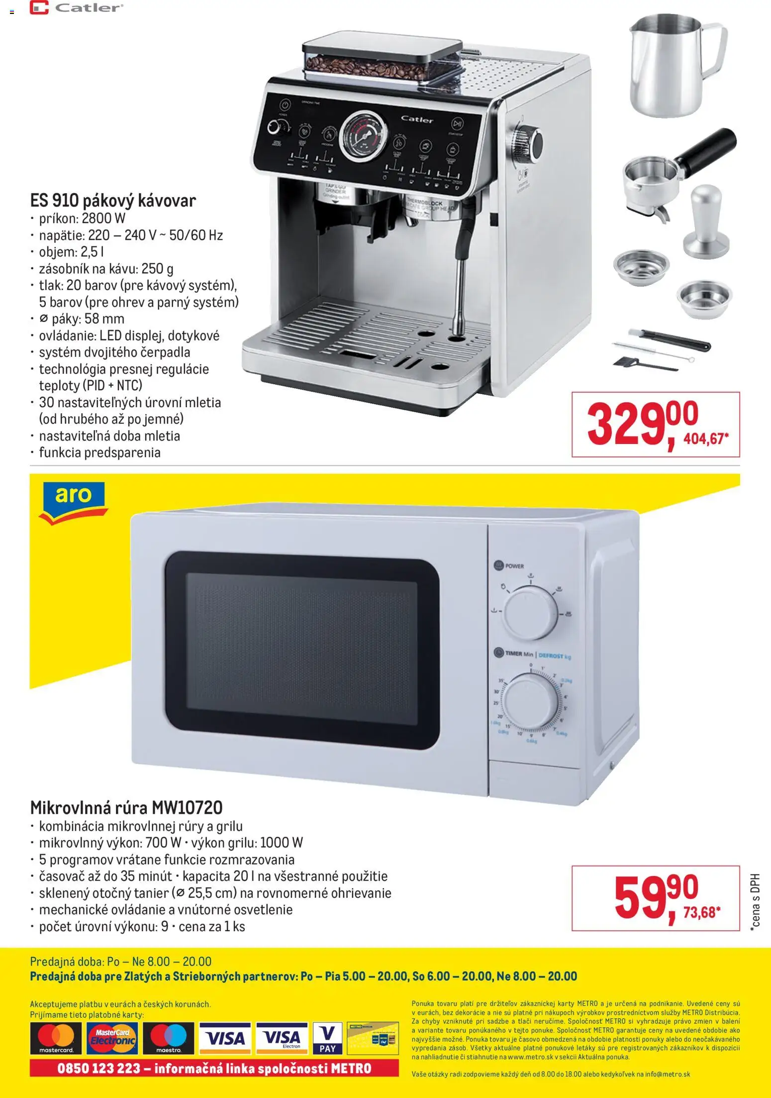 Nové Metro akcie – leták je platný od 28.01.2026 | Strana: 6 | Produkty: Osvetlenie, Pákovy kávovar, Kávovar, Rúra