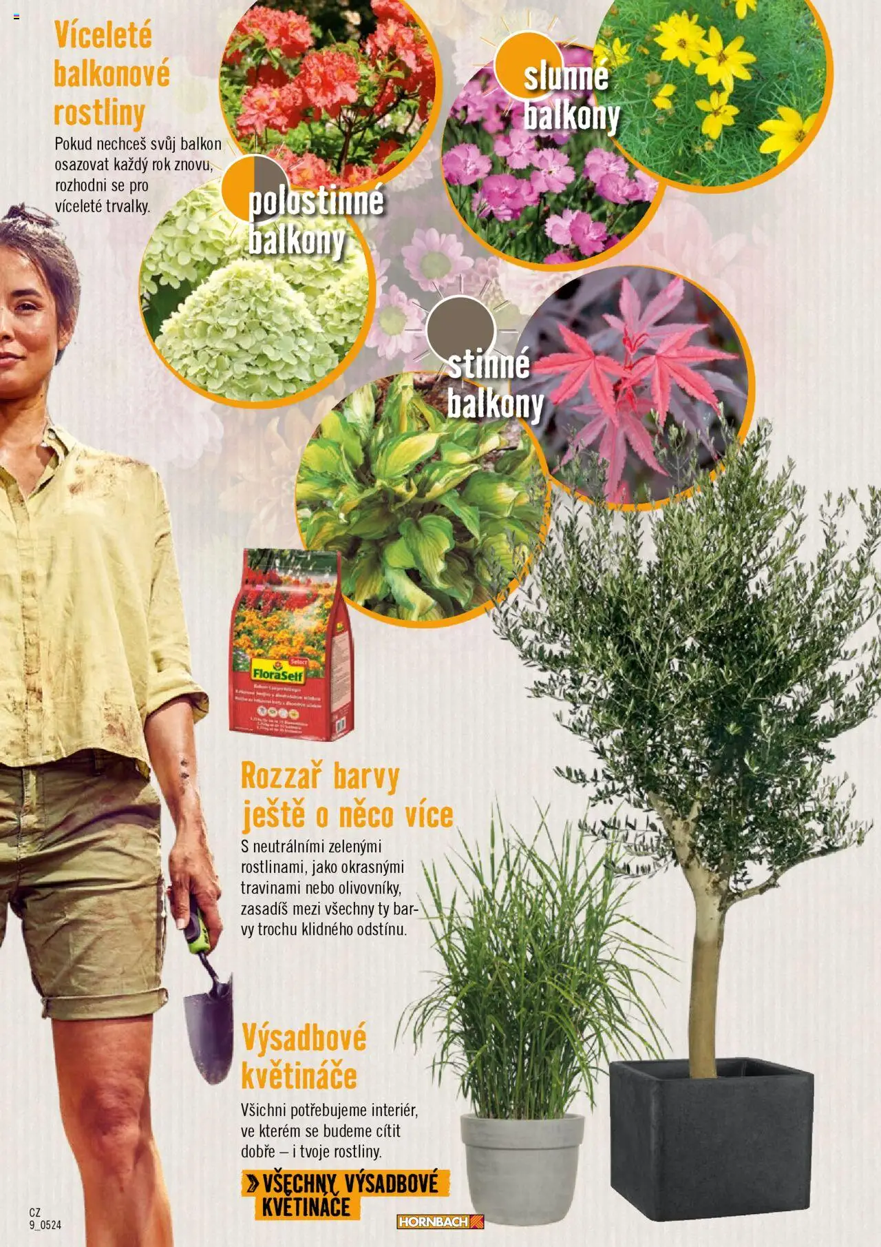 HORNBACH leták - Balkón od 13.08.2025 | Strana: 9 | Produkty: Květináče, Rostliny, Barvy
