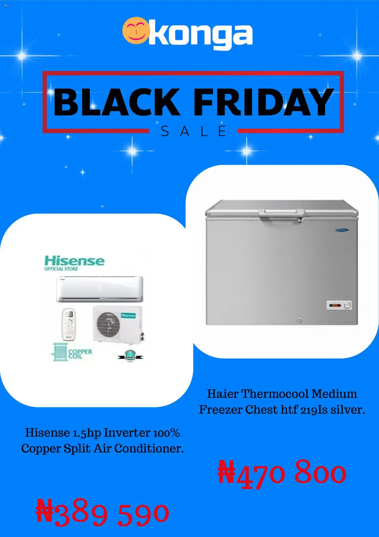 Konga Black Friday valid from 28.11.2025 | Page: 3 | Products: Freezer