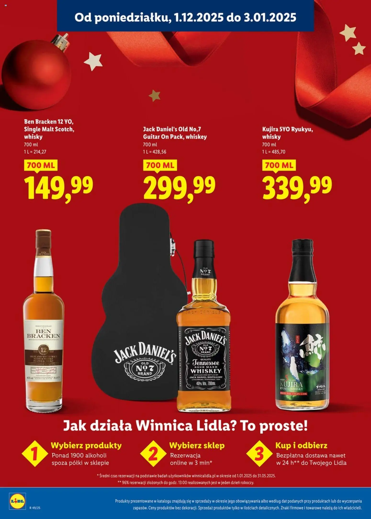Lidl Katalog alkoholi mocnych i win online od 01.12.2025 | Strona: 9 | Produkty: Jack Daniel's, Whisky