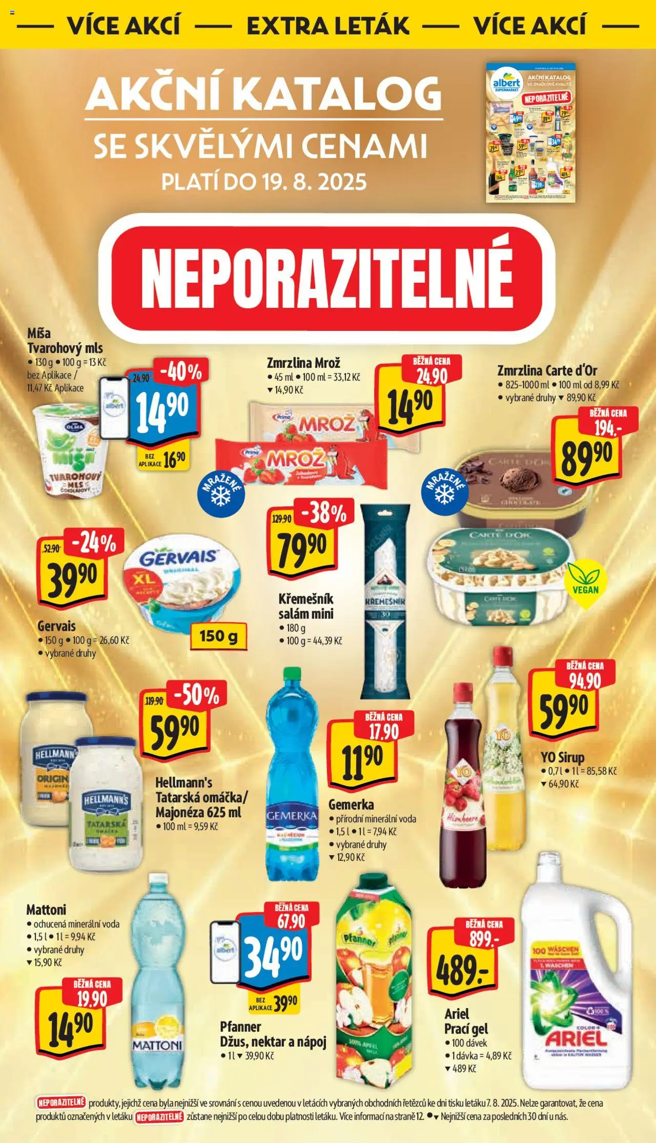 Albert leták - Supermarket od 13.08.2025 | Strana: 38 | Produkty: Vegan, Voda, Zmrzlina, Sirup