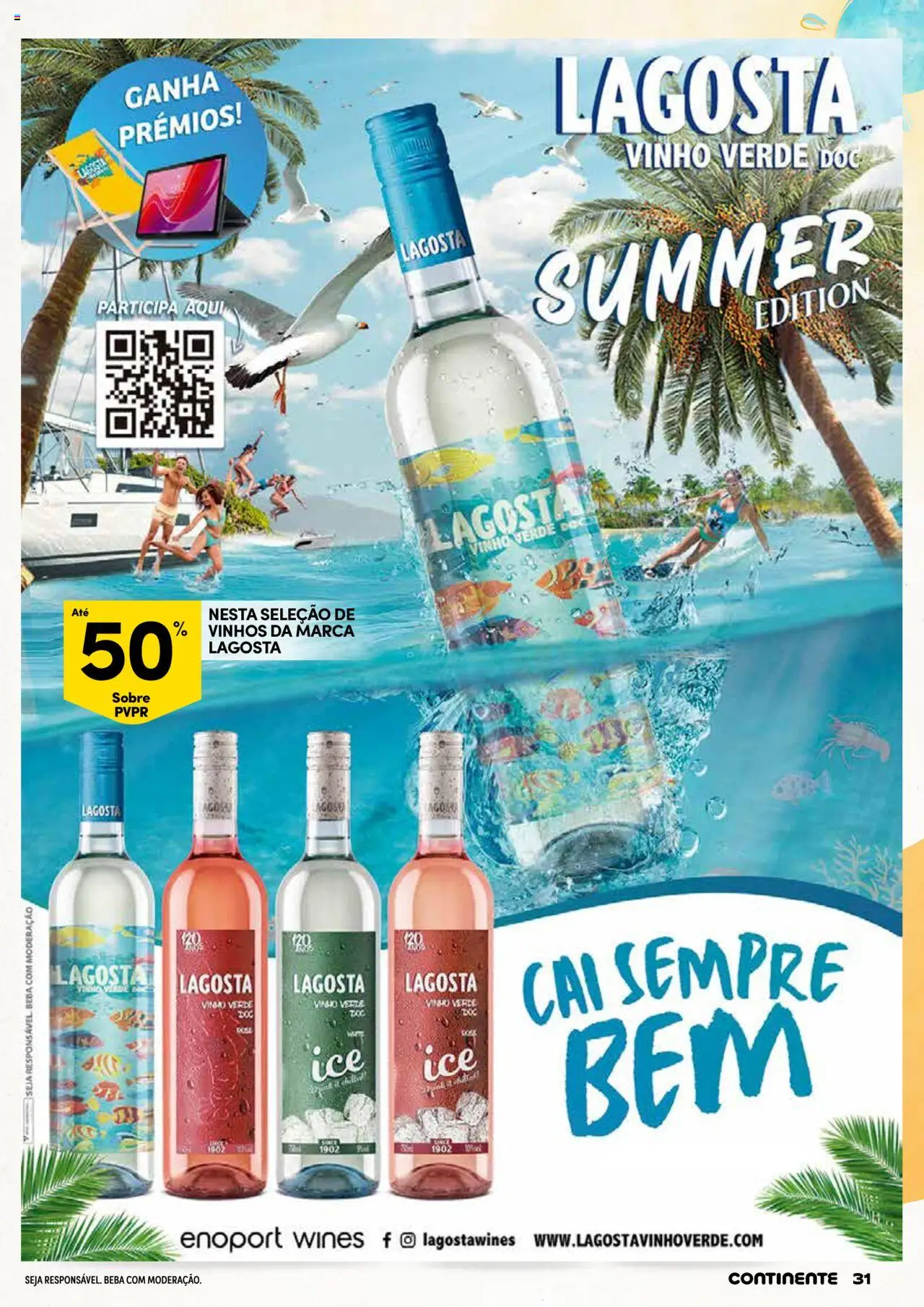Continente - Verão │ válido de 17.06.2025 | Página: 31 | Produtos: Lagosta, Vinho