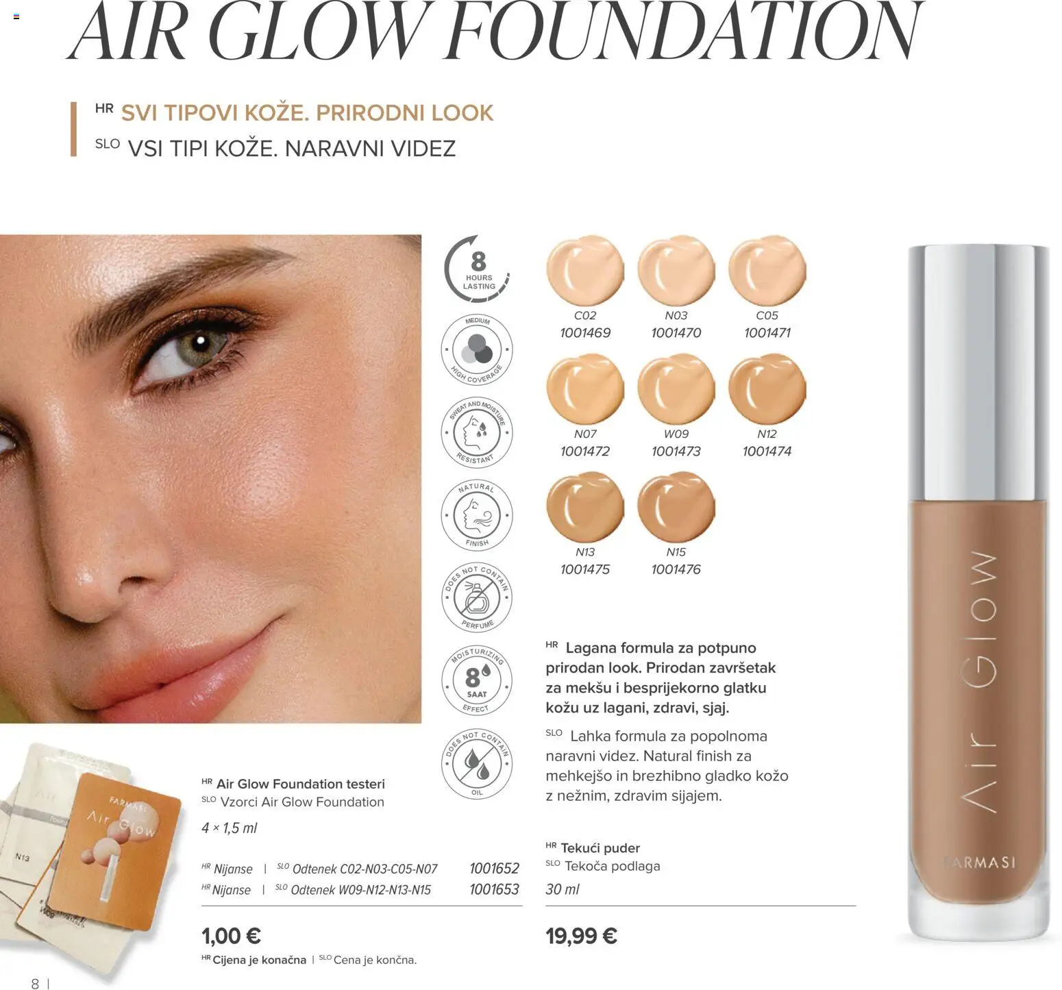 Farmasi katalog | vrijedi od 01.01.2026 | Stranica: 8 | Proizvodi: Puder, Finish