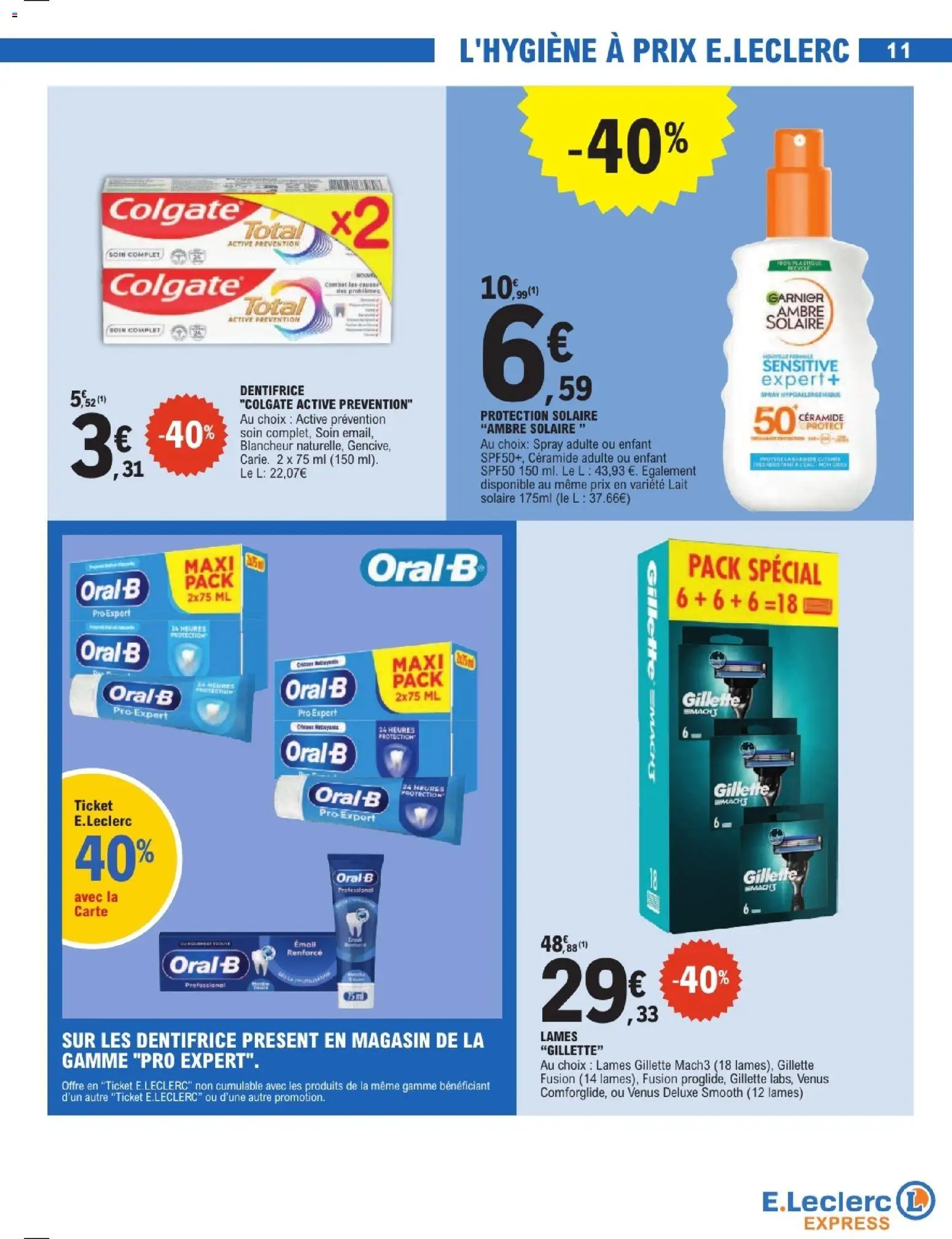 {H1} | Page: 11 | Produits: Oral-b, Dentifrice, Lait