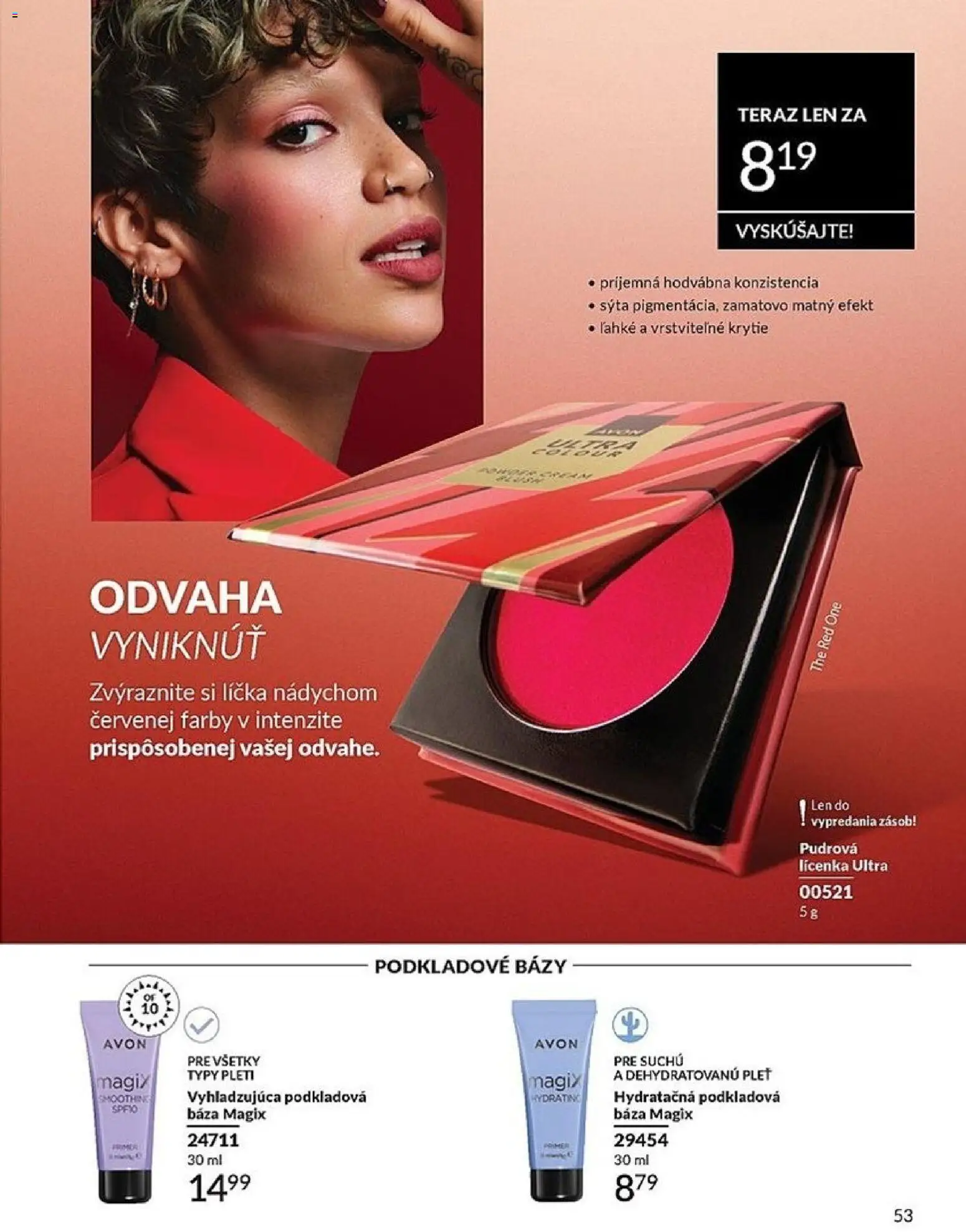 Nové Avon akcie – leták je platný od 01.01.2026 | Strana: 53 | Produkty: Lícenka
