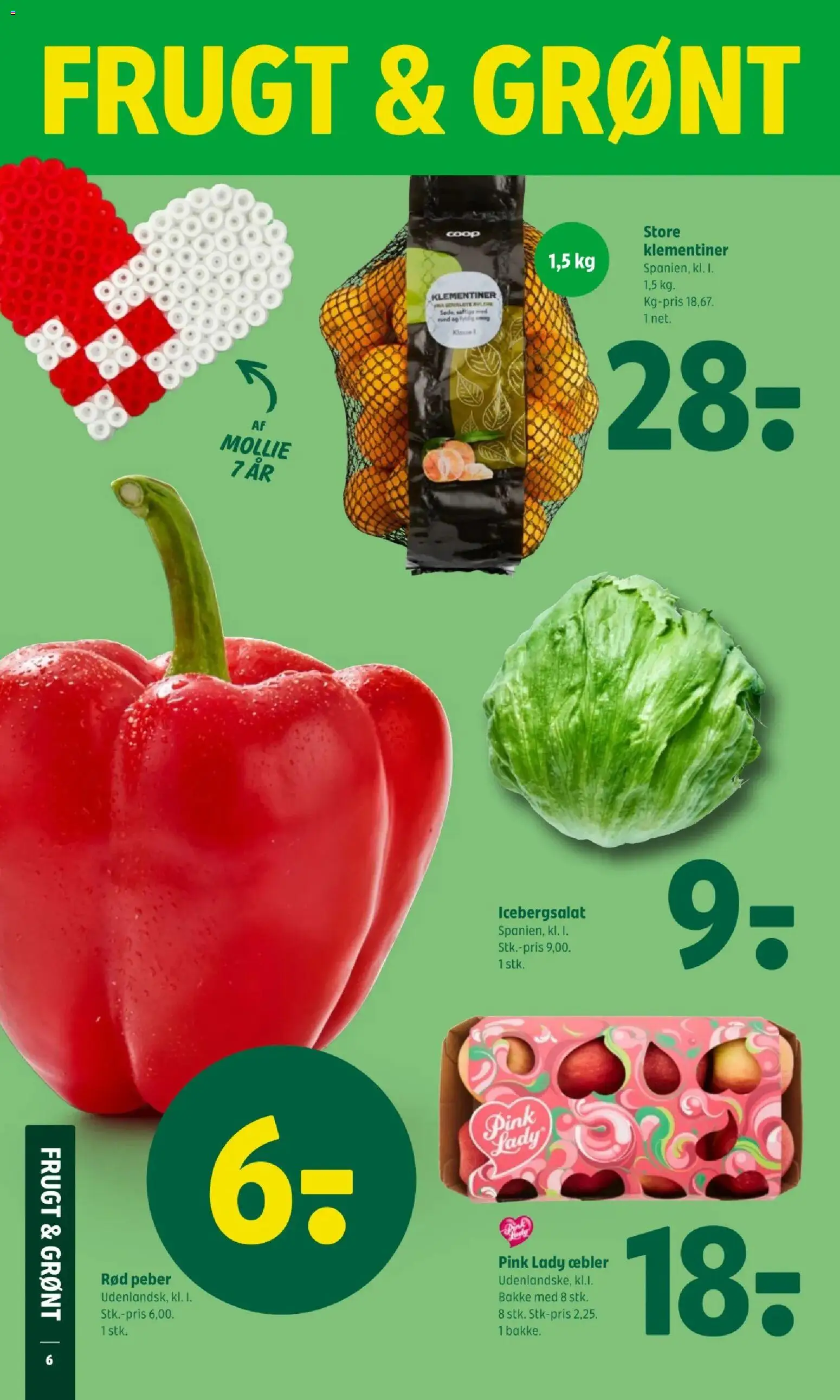 Coop 365 tilbudsavis – gyldig fra 06.11.2025 | Side: 8 | Produkter: Æbler, Peber, Icebergsalat