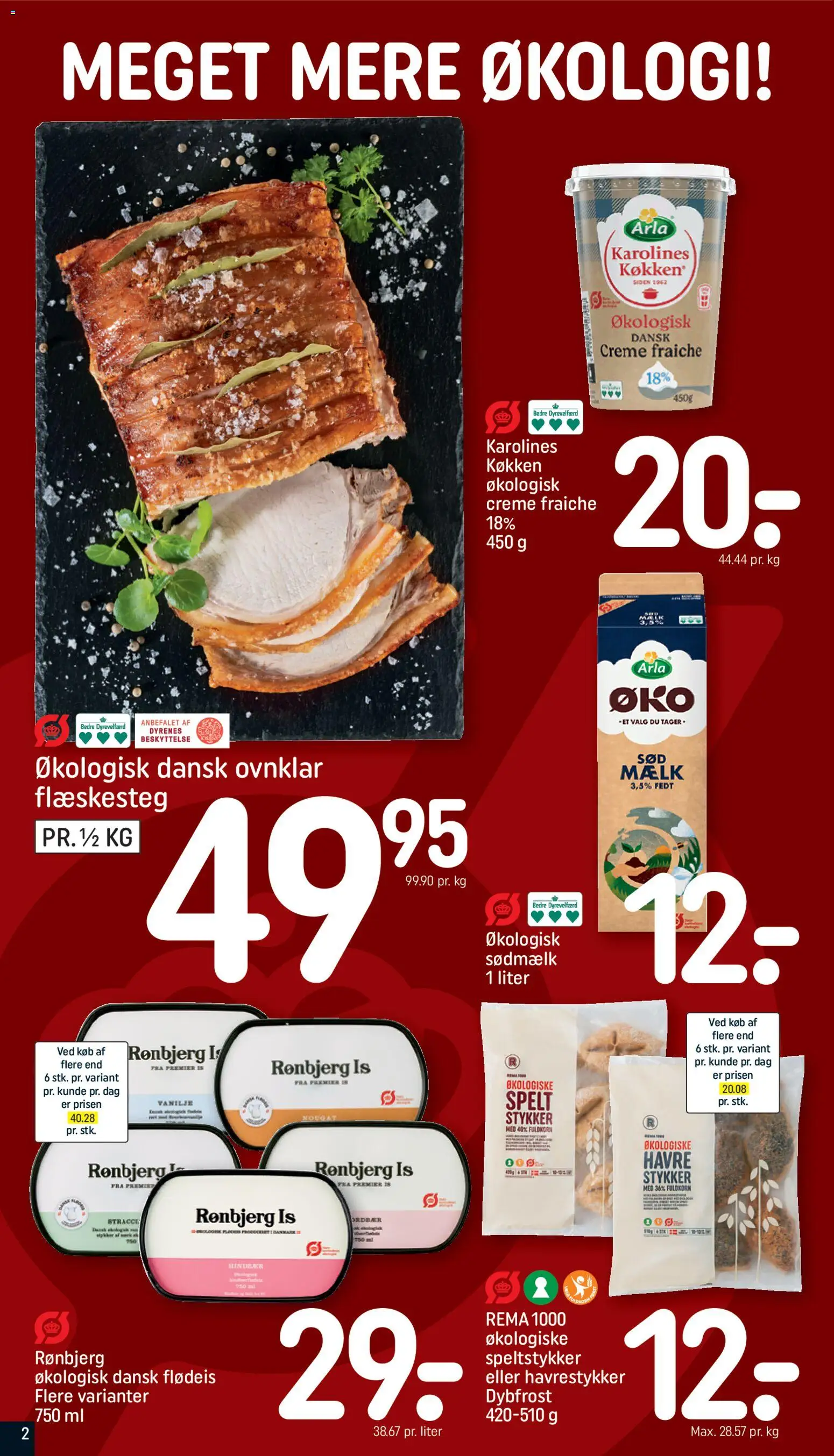 Rema 1000 tilbudsavis – gyldig fra 30.11.2025 | Side: 2 | Produkter: Mælk, Creme, Is, Vanilje