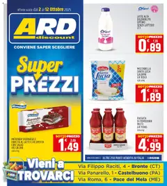 Anteprima del volantino ARD Discount Bronte, Castelbuono, Pace catalogo valido a partire dal 02.10.2025