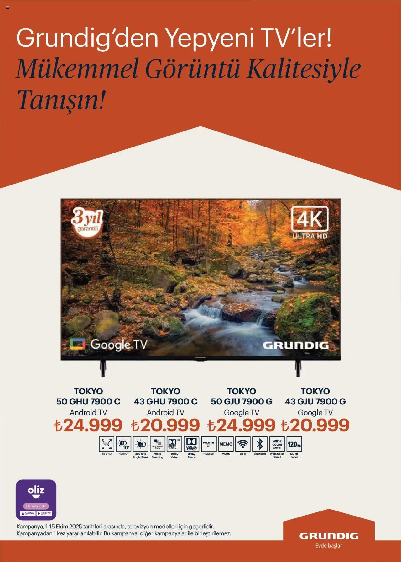 Arçelik Katalog - 01.10.2025 tarihinden itibaren geçerlidir | Sayfa: 90 | Ürünler: TV, Televizyon