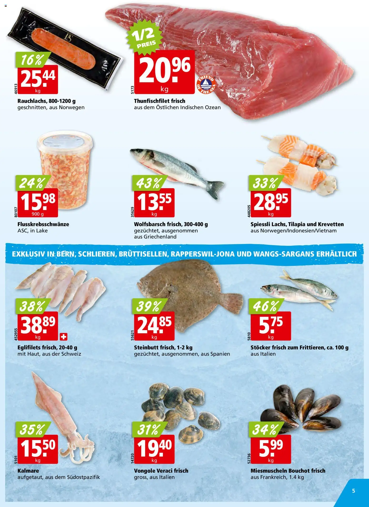 Aligro aktionen Schlieren, Gossau SG, Frauenfeld, Rapperswil-Jona, Sargans, Bern – gültig ab 04.05.2026 | Seite: 5