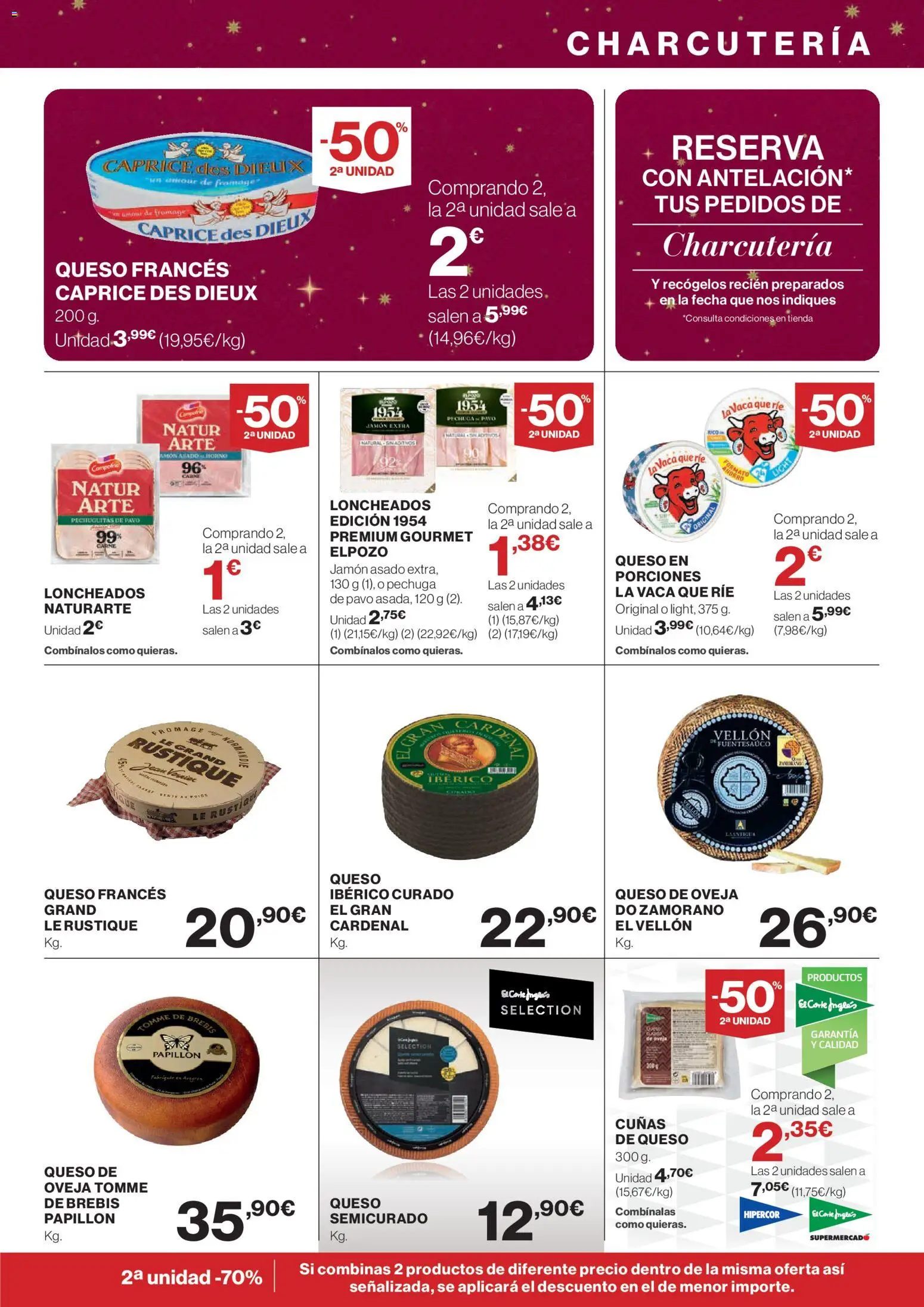 Hipercor catálogo │ válido desde el 20.11.2025 | Página: 9 | Productos: Queso de oveja, Queso, Jamón