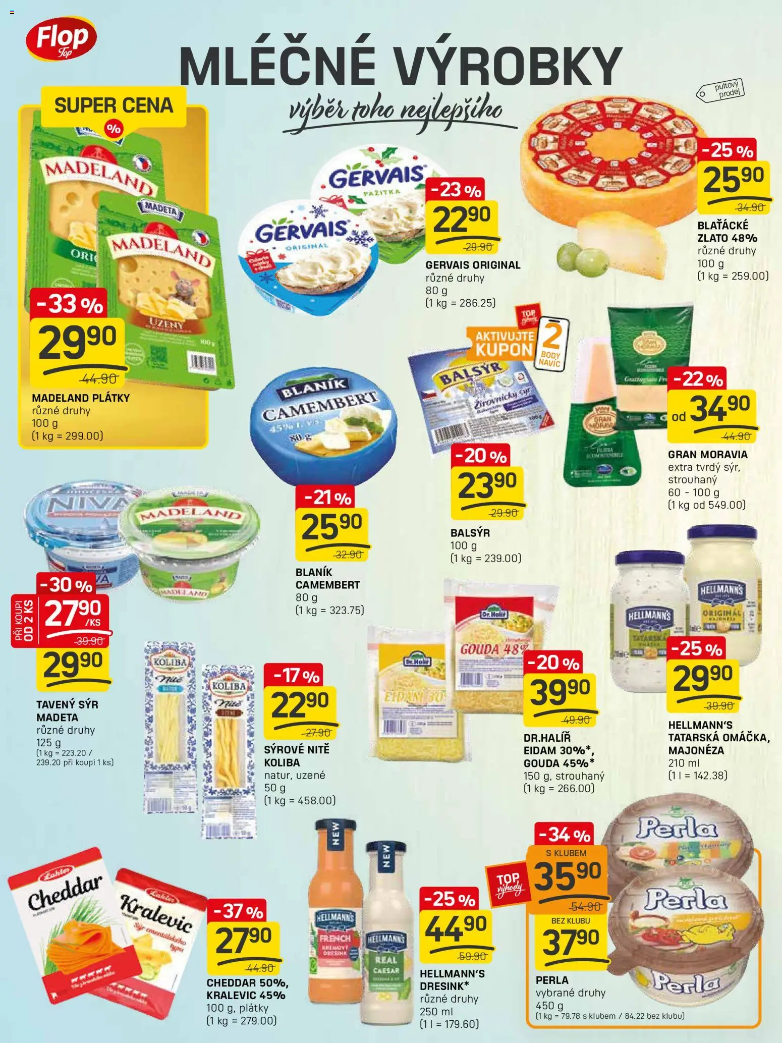 Flop leták - FlopTop od 07.01.2026 | Strana: 8 | Produkty: Gouda, Hellmann's, Cheddar, Camembert