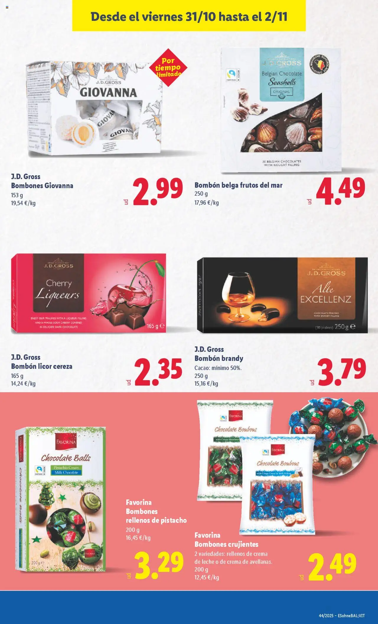 Lidl catálogo VAL │ válido desde el 27.10.2025 | Página: 29 | Productos: Leche, Chocolate, Crema, Φρυγανιές σικάλεως