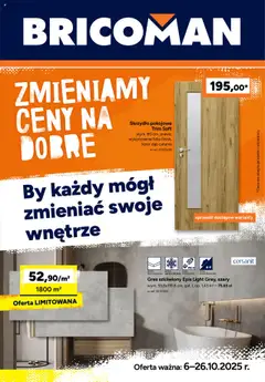 Pogląd oferty "Bricoman Gazetka" - ważna od 06.10.2025