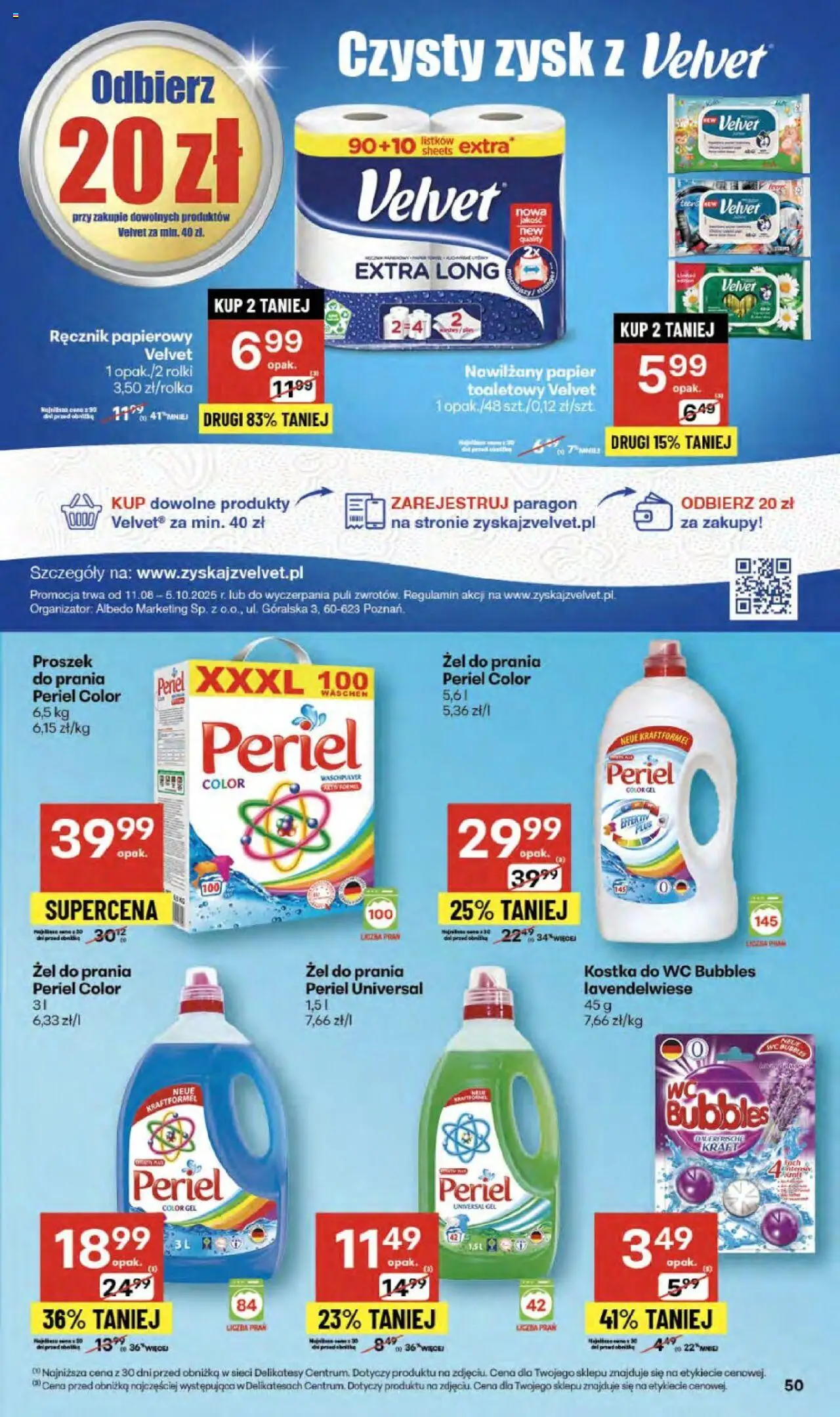 Delikatesy Centrum Gazetka - Sklepy Własne od 11.09.2025 | Strona: 50 | Produkty: Papier toaletowy, Rolki, Delikatesy, Ręcznik papierowy
