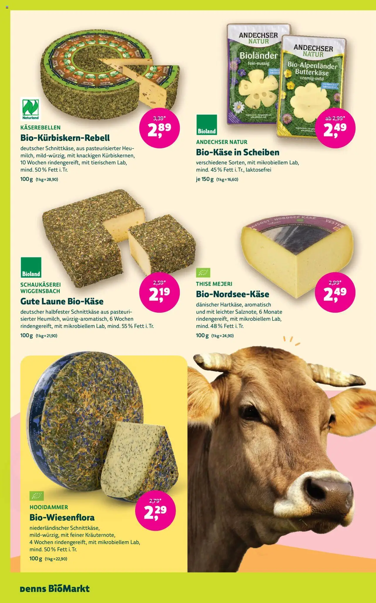 Denns BioMarkt Angebote gültig ab 13.08.2025 | Seite: 4 | Produkte: Käse