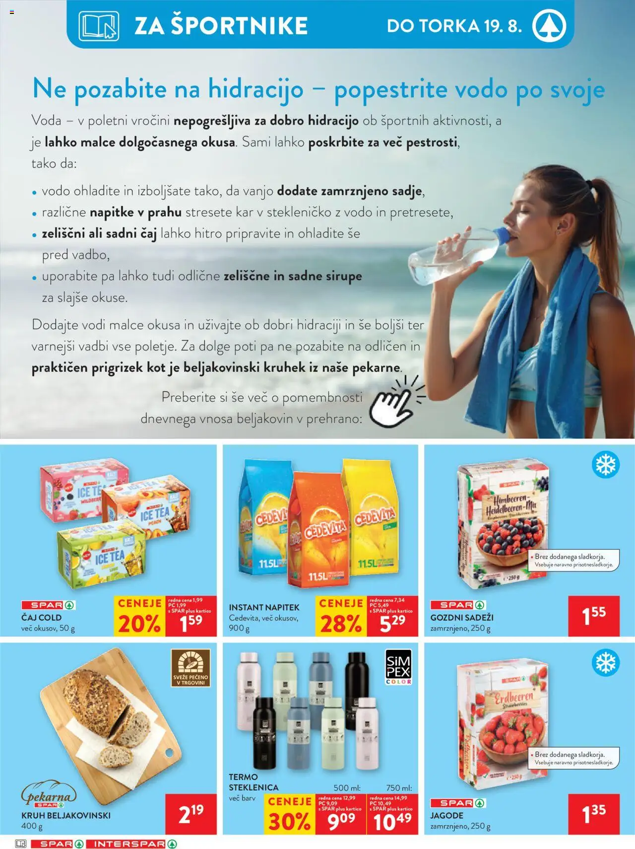Spar katalog 33/25 │ velja od 13.08.2025 | Stran: 24 | Izdelki: Steklenica, Caj, Jagode, Voda