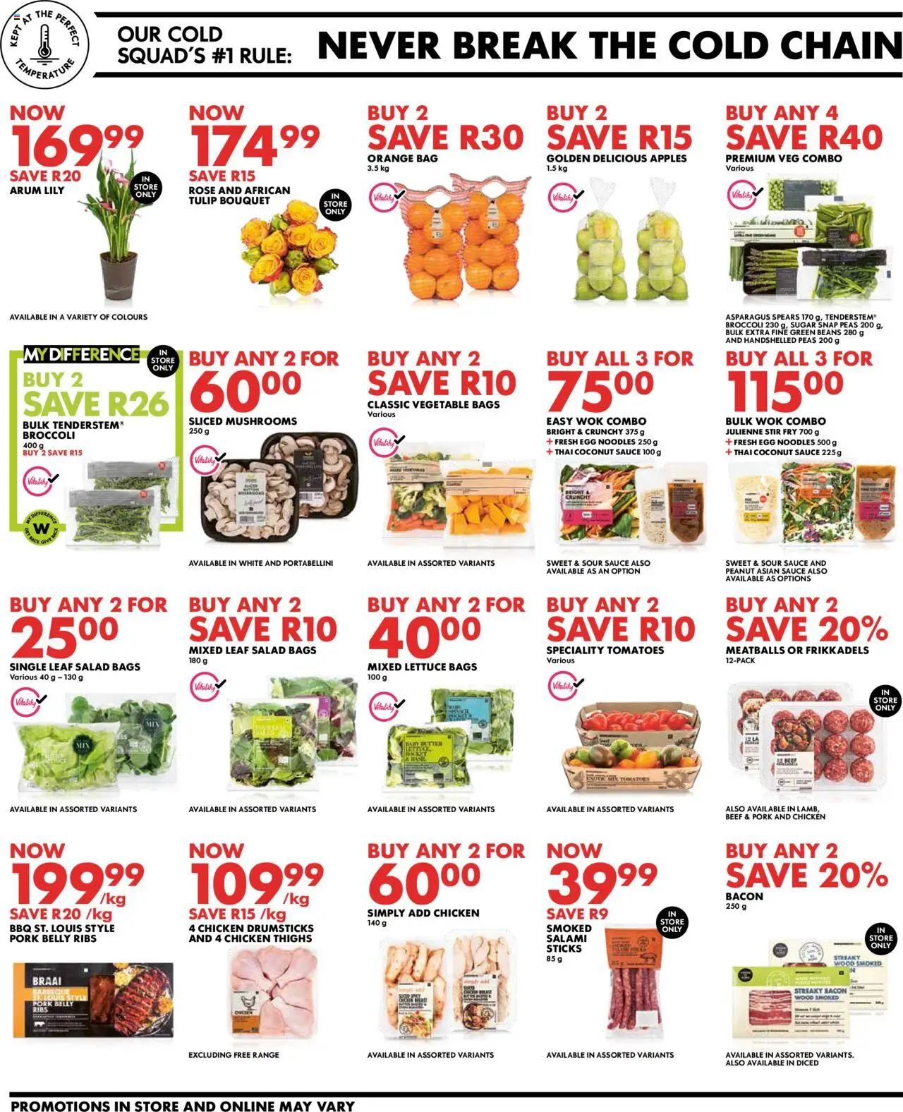 Woolworths Daily Difference - Gauteng │ valid from 04.08.2025 | Page: 2 | Products: Mushrooms, Beans, Magdalenas, Salami