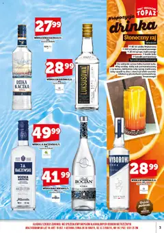 Topaz Gazetka alkoholowa od 17.07.2025 | Strona: 5 | Produkty: Syrop, Wódka Dzika Kaczka, Szklanki, Alkohol