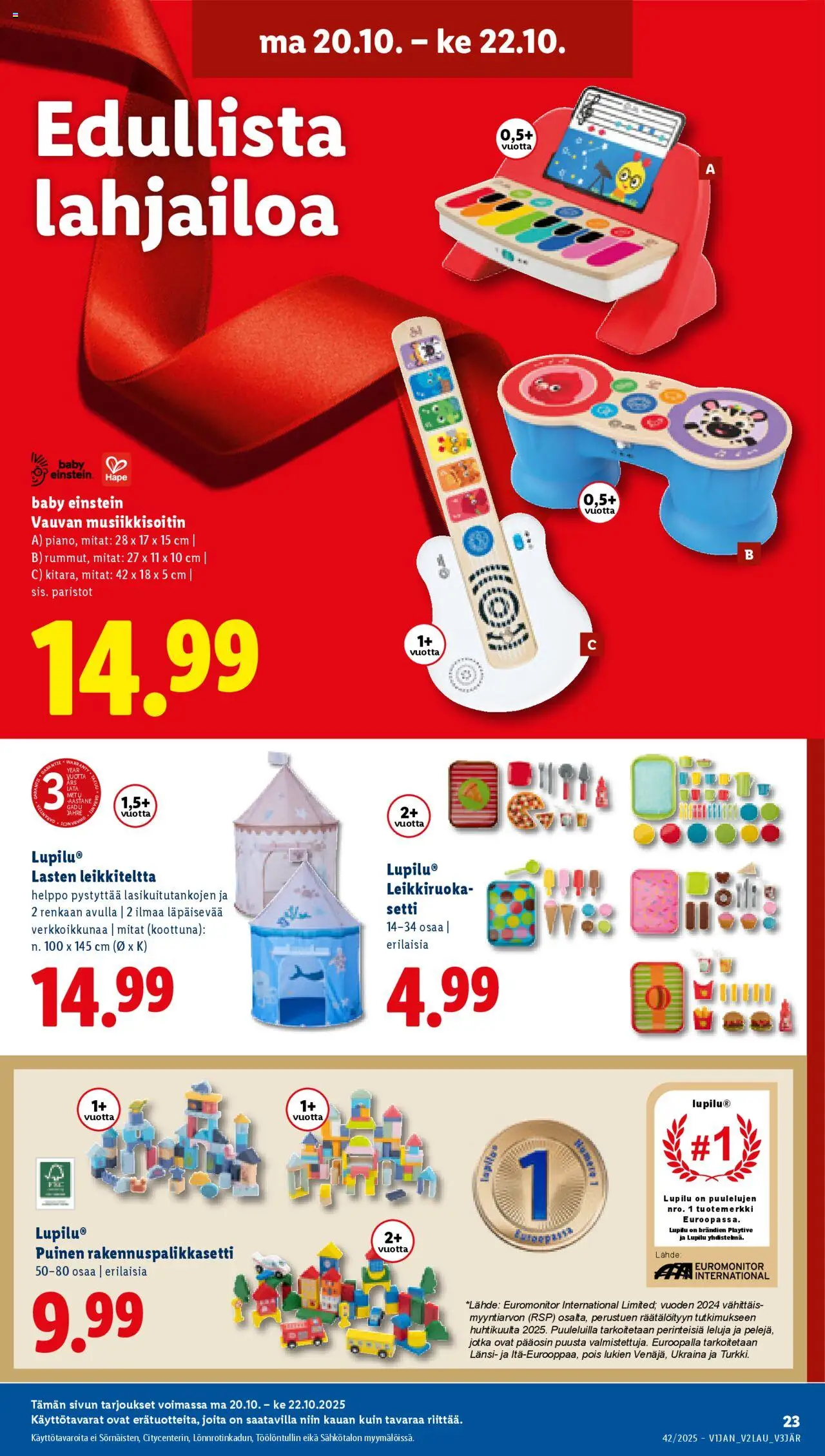 Lidl tarjoukset – voimassa 16.10.2025 alkaen | Sivu: 31 | Tuotteet: Paristot