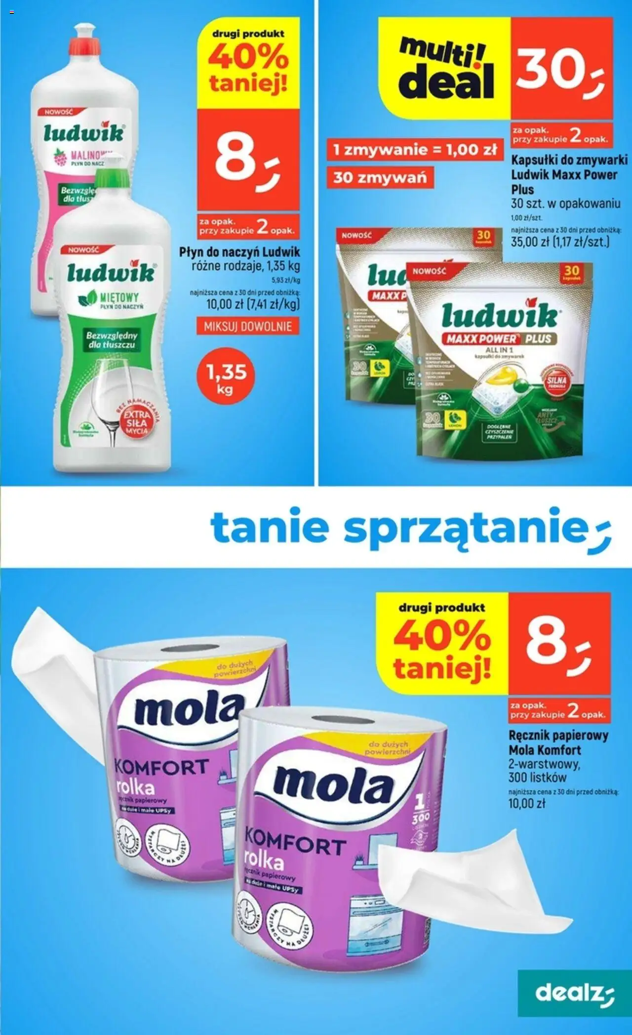 Dealz Gazetka od 07.08.2025 | Strona: 9 | Produkty: Ręcznik papierowy, Kapsułki do zmywarki
