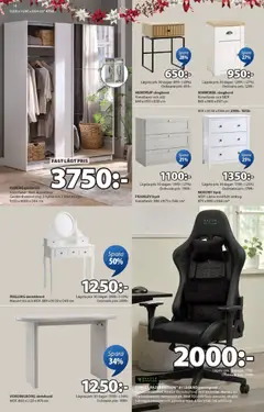JYSK - Aktuella reklamblad - Förhandsvisning av reklamblad från butik JYSK aktuell från 15.12.2025 | Sida: 14 | Produkter: Gamingstol, Garderob, Byrå, Nackkudde