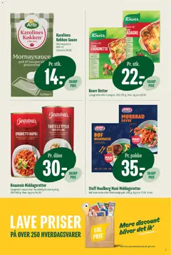 Min Købmand - Tilbudsavis gyldig fra 20.02.2026 | Side: 6 | Produkter: Kartoffelbåde, Spaghetti, Mornaysauce, Ærter
