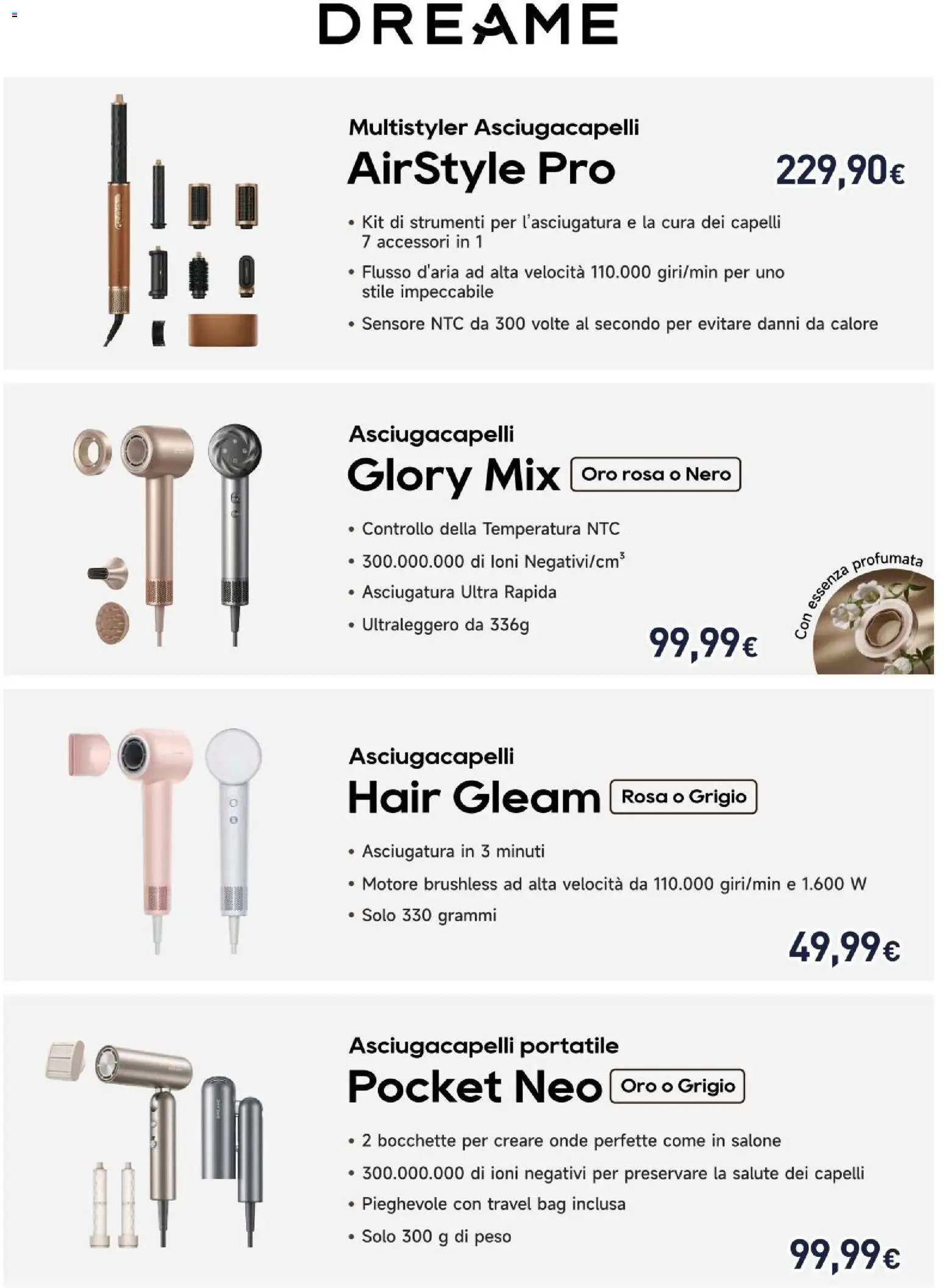 Volantino Unieuro del 06.12.2025 | Pagina: 24 | Prodotti: Asciugacapelli