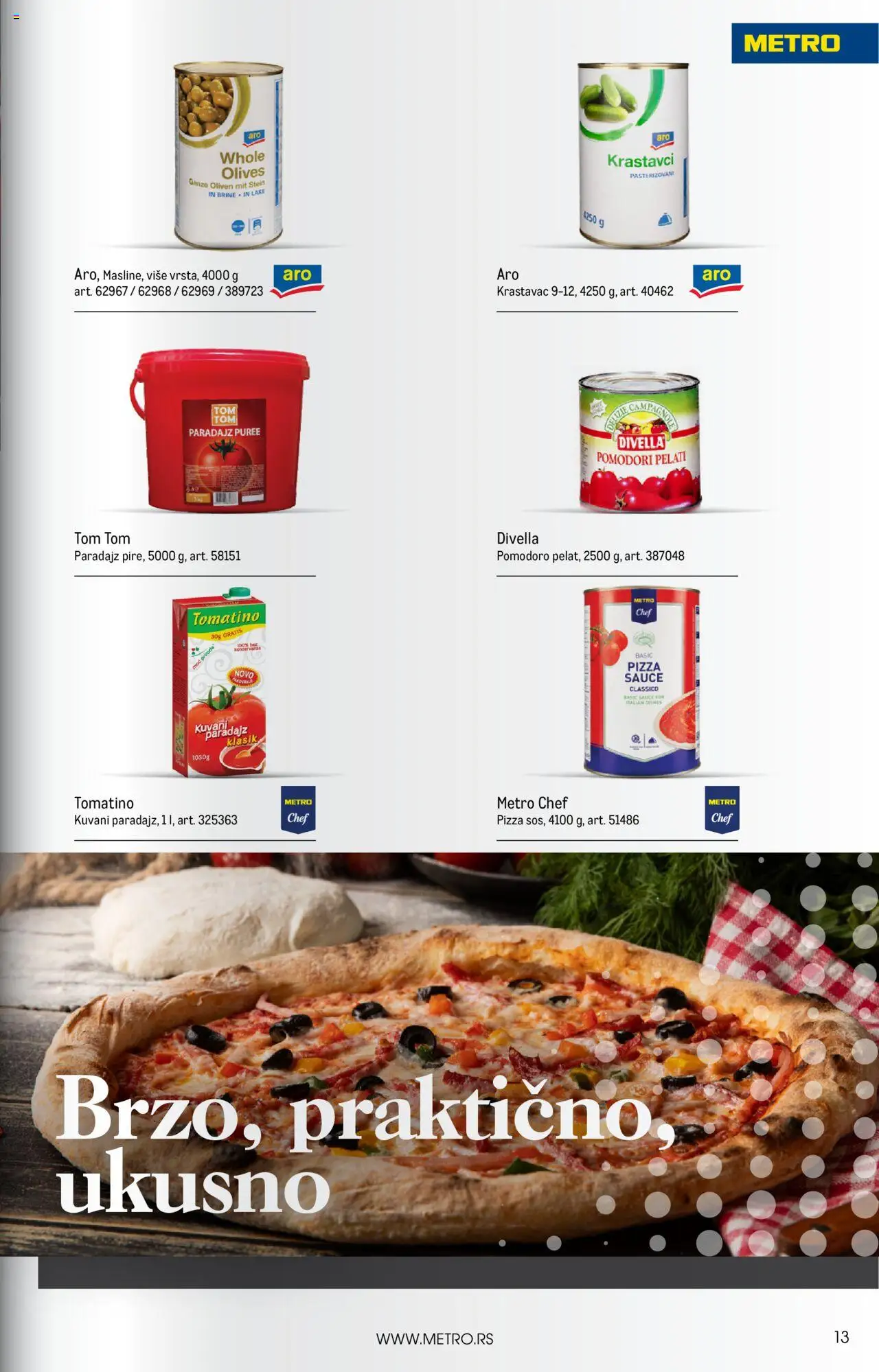 Metro katalog - važi od 01.10.2025 | Strana: 13 | Proizvode: Krastavac, Krastavci, Paradajz
