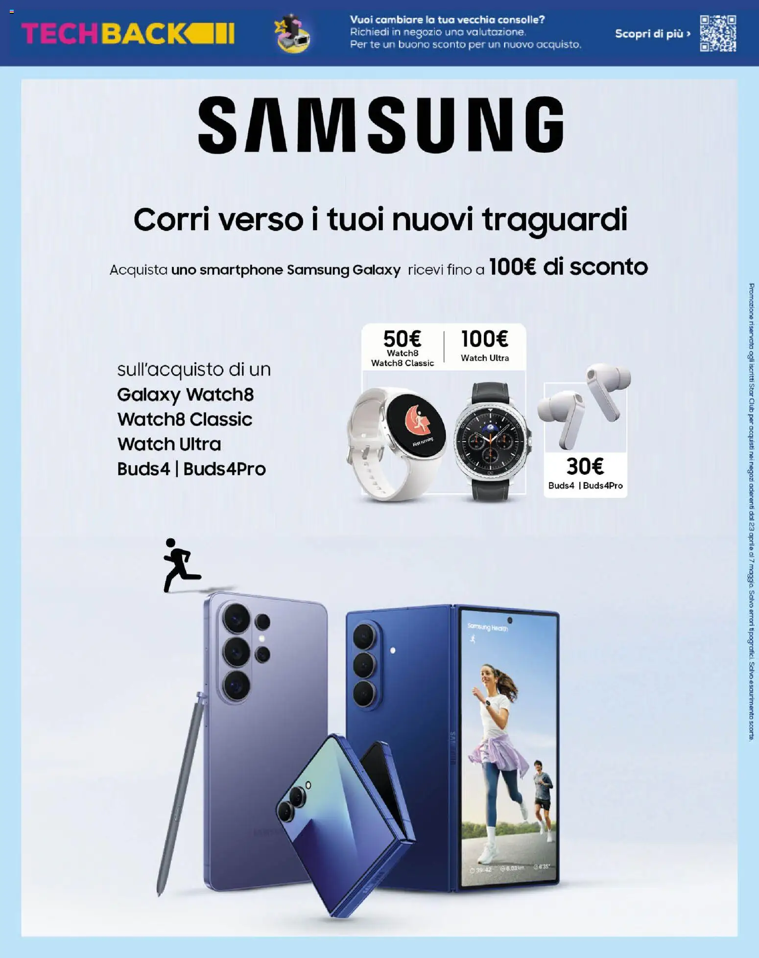 Volantino Euronics del 23.04.2026 | Pagina: 5 | Prodotti: Smartphone samsung, Samsung Galaxy, Smartphone, Samsung