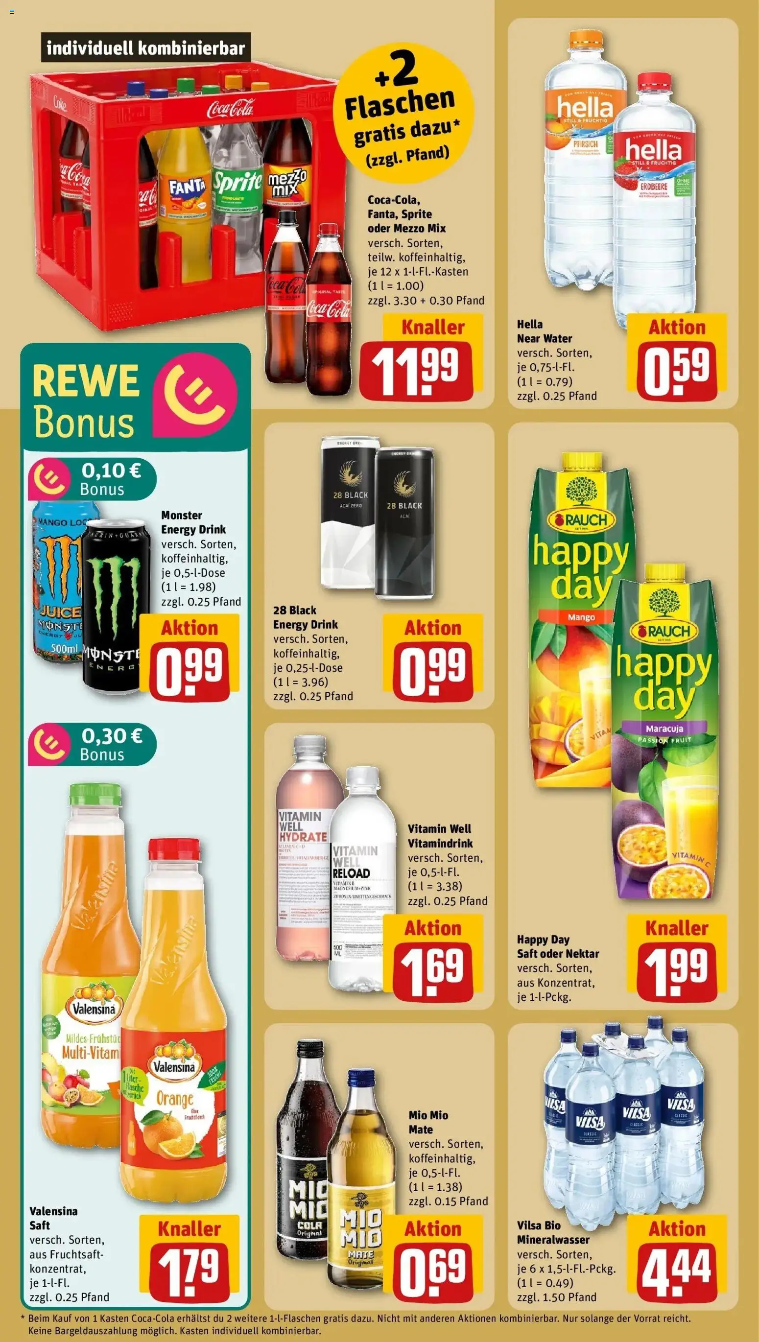 Rewe Prospekt Bremen	 – gültig ab 09.03.2026 | Seite: 18 | Produkte: Mezzo mix, Fanta, Sprite, Energy