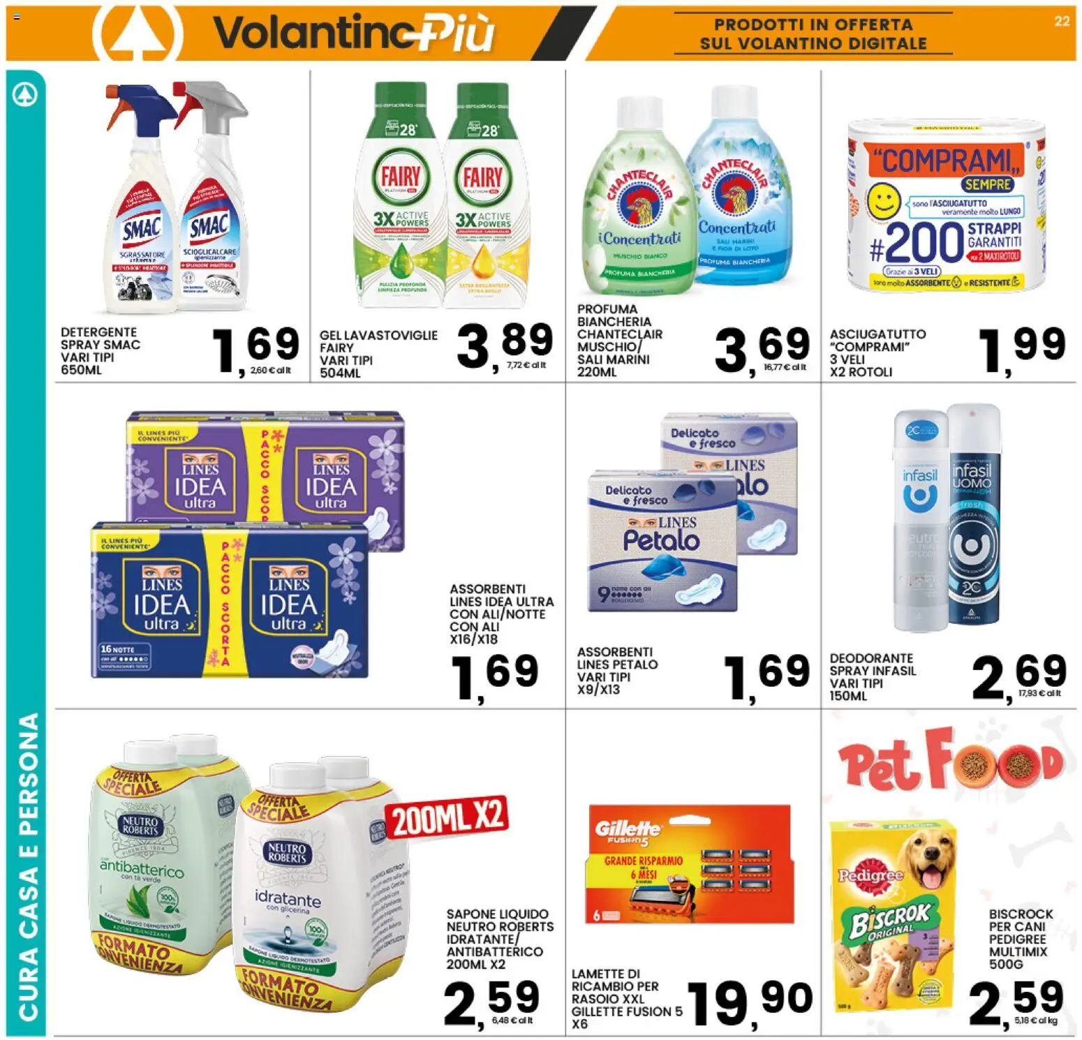 Volantino Interspar del 28.04.2026 | Pagina: 22 | Prodotti: Sapone, Sgrassatore, Lavastoviglie, Asciugatutto
