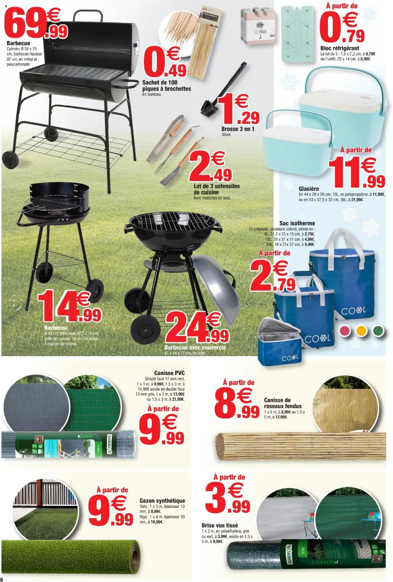 {H1} | Page: 6 | Produits: Sac, Brise vue, Gazon synthétique, Gazon