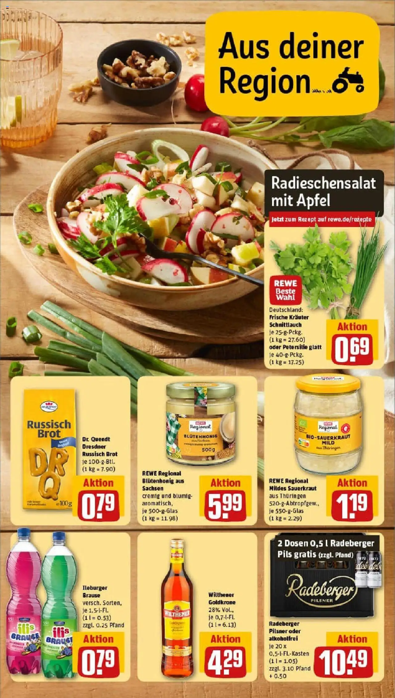 Rewe prospekt Schmalkalden	 - gültig ab dem 13.07.2025 | Seite: 5 | Produkte: Wilthener, Pils, Petersilie, Radeberger pilsner