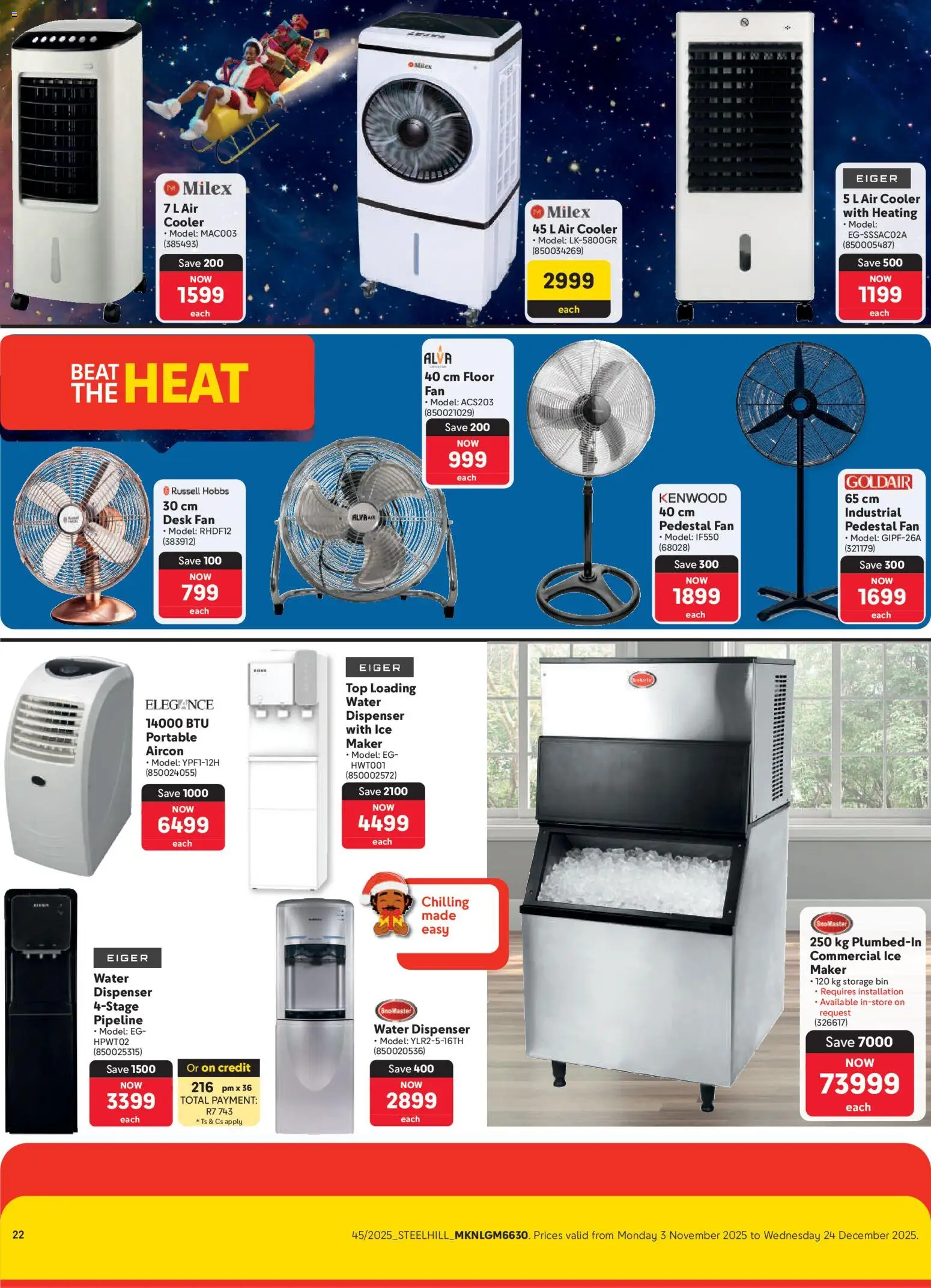 New Makro catalogue – valid from 03.11.2025 | Page: 22 | Products: Desk, Pedestal, Cooler, Air cooler