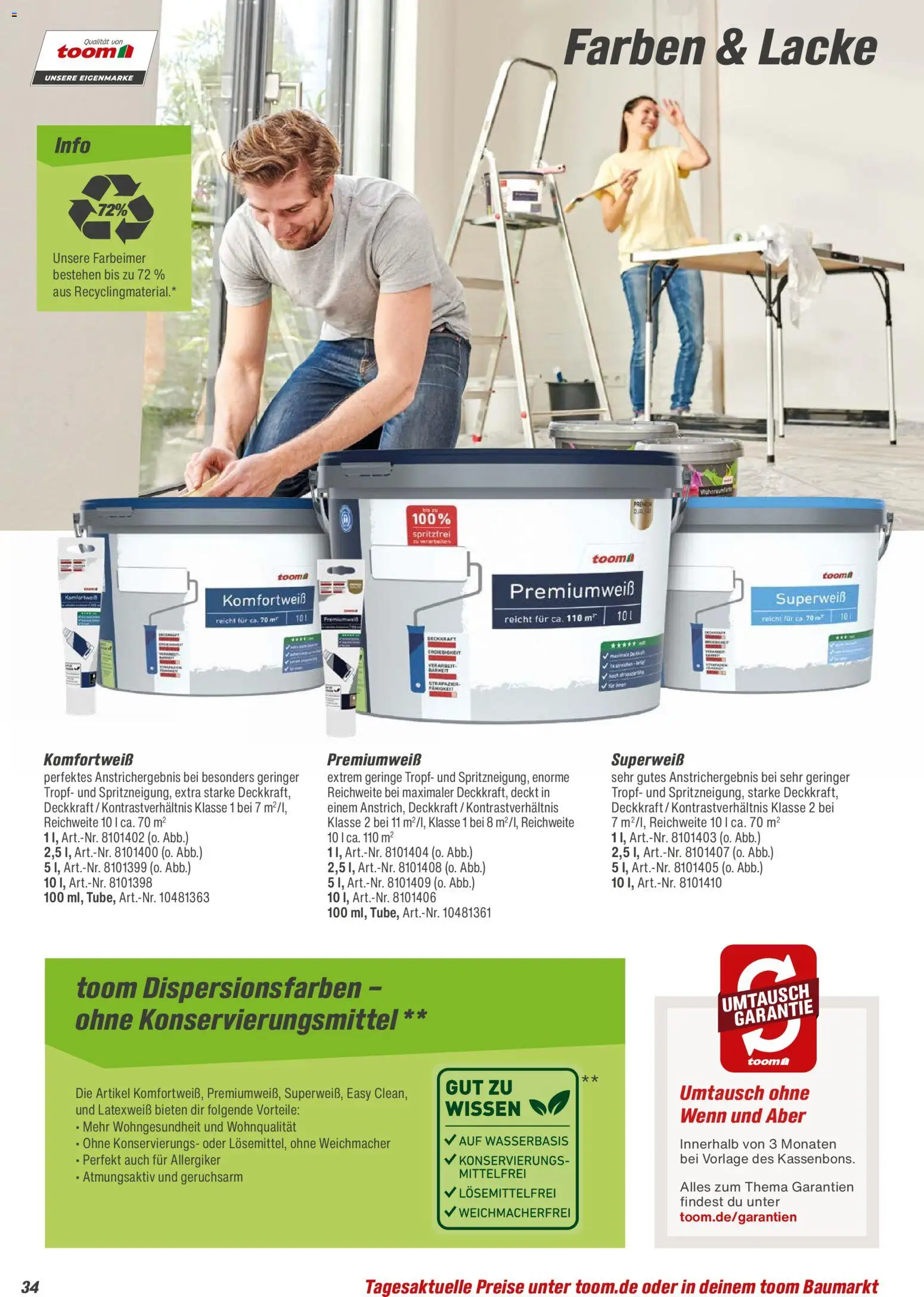 Toom Baumarkt  Wohnen & Haushalt 2026 – gültig ab 01.01.2026 | Seite: 34