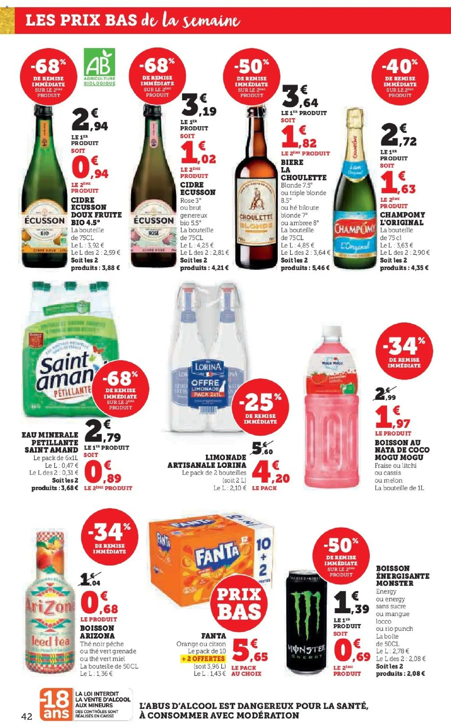 {H1} | Page: 42 | Produits: Citron, Mangue, Melon, Pêche