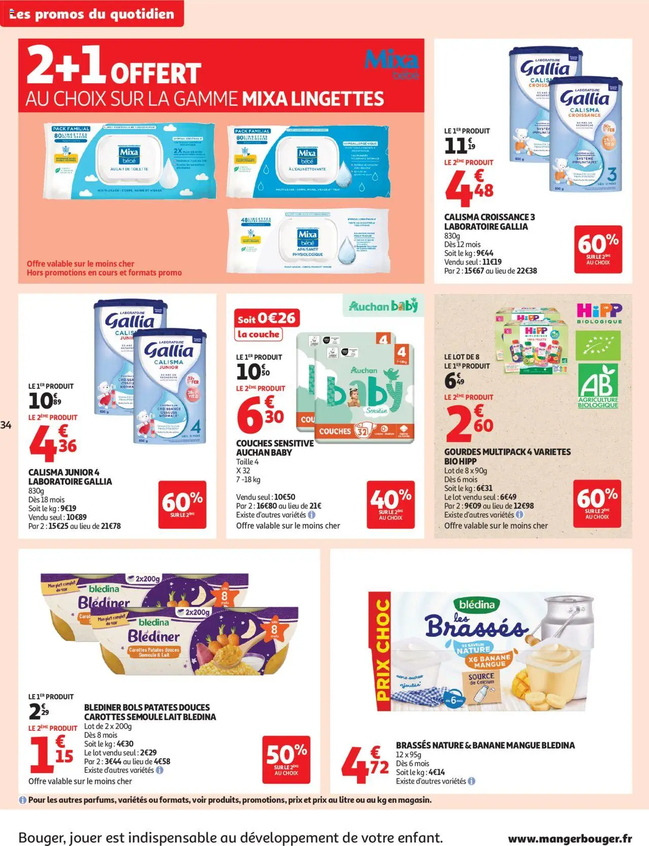  | Page: 34 | Produits: Carottes, Couches, Banane, Lait
