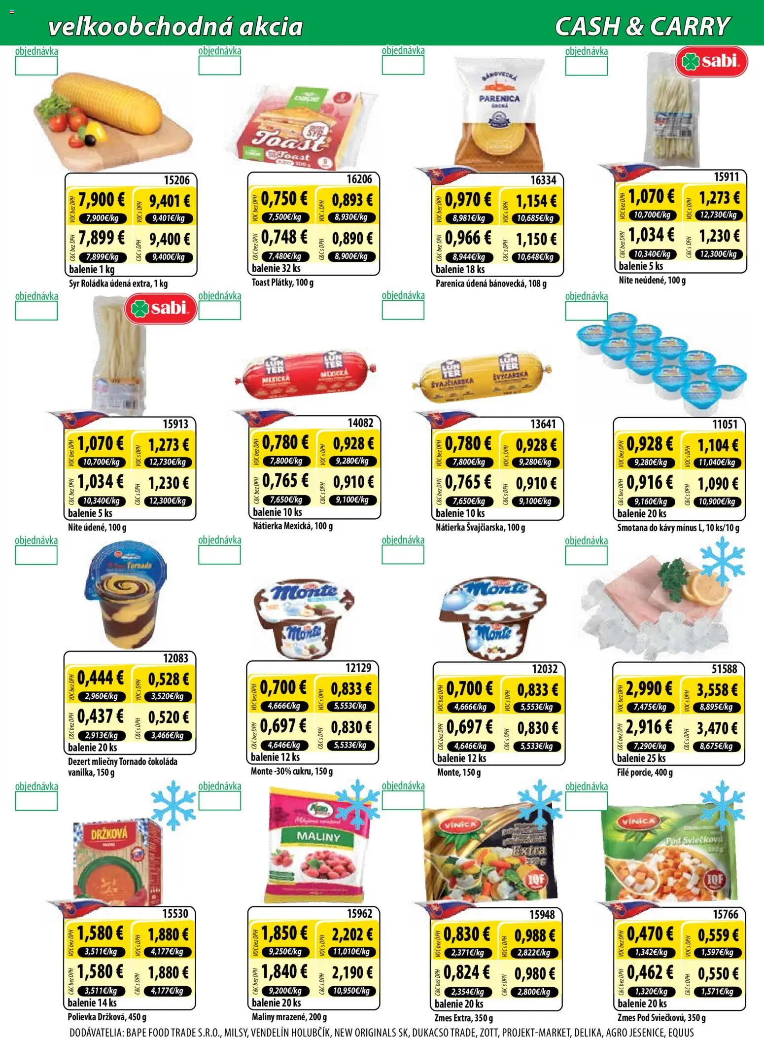 Nové Milk Agro akcie – leták je platný od 15.04.2026 | Strana: 3 | Produkty: Syr, Smotana, Čokoláda, Maliny