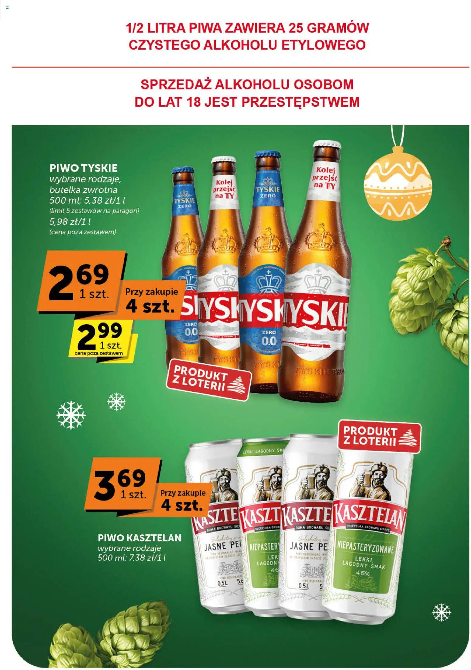 Groszek Gazetka - Minimarket od 27.11.2025 | Strona: 32 | Produkty: Tyskie, Piwo