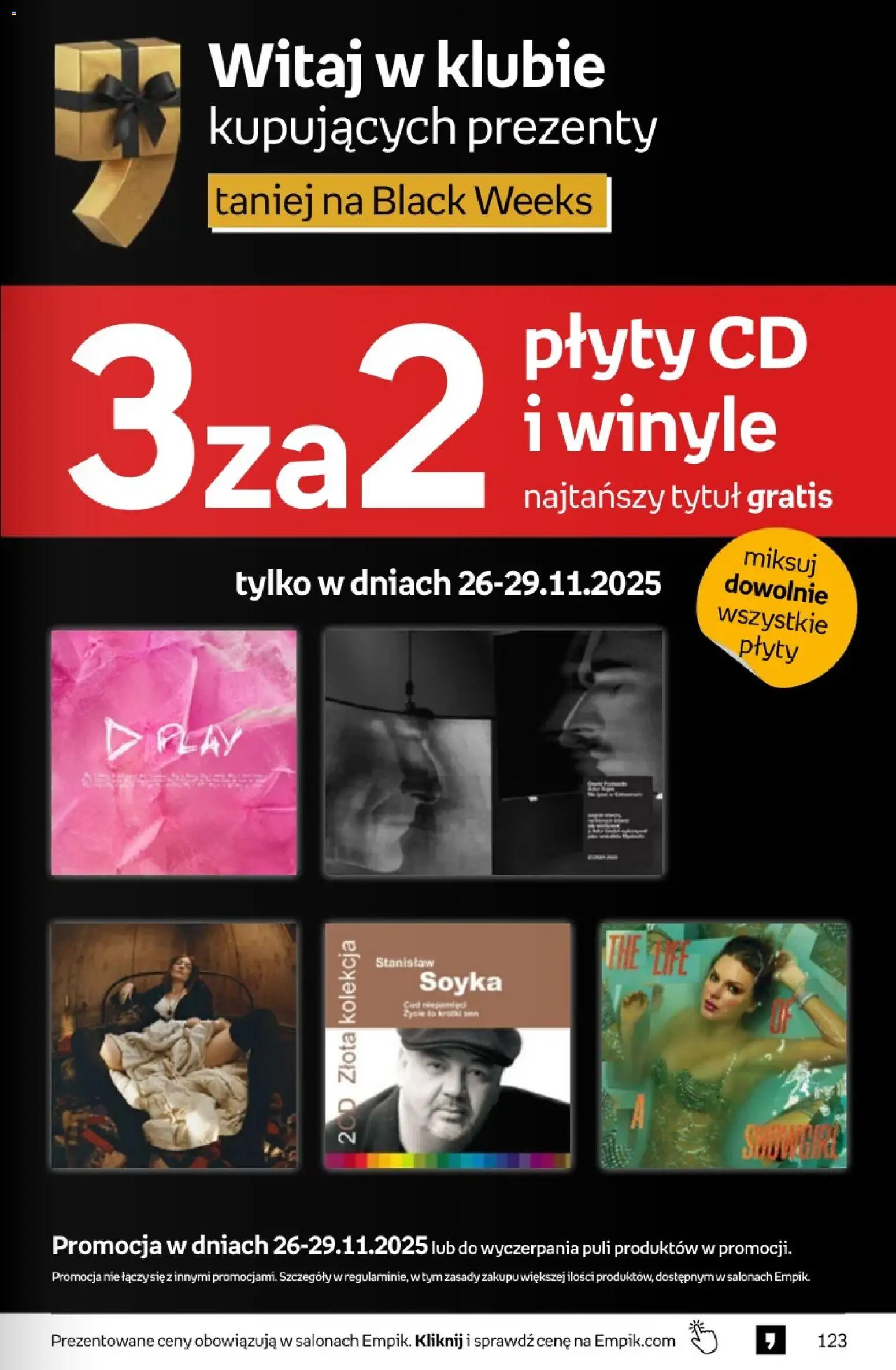 Empik Black Friday od 26.11.2025 | Strona: 123 | Produkty: Plyty, Winyle
