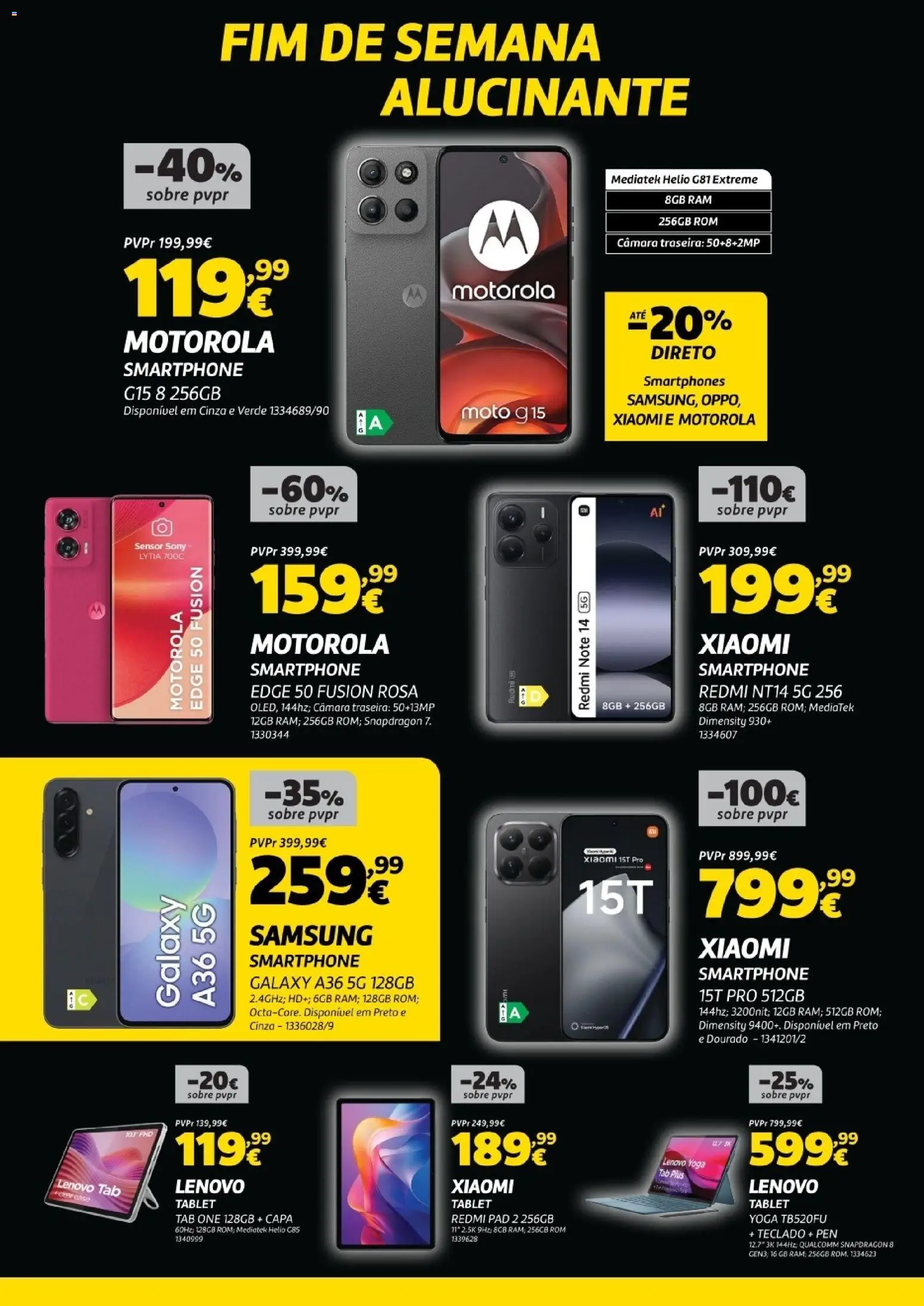 Radio Popular - Black Friday │ válido de 14.11.2025 | Página: 4 | Produtos: Smartphone, Teclado, Tablet