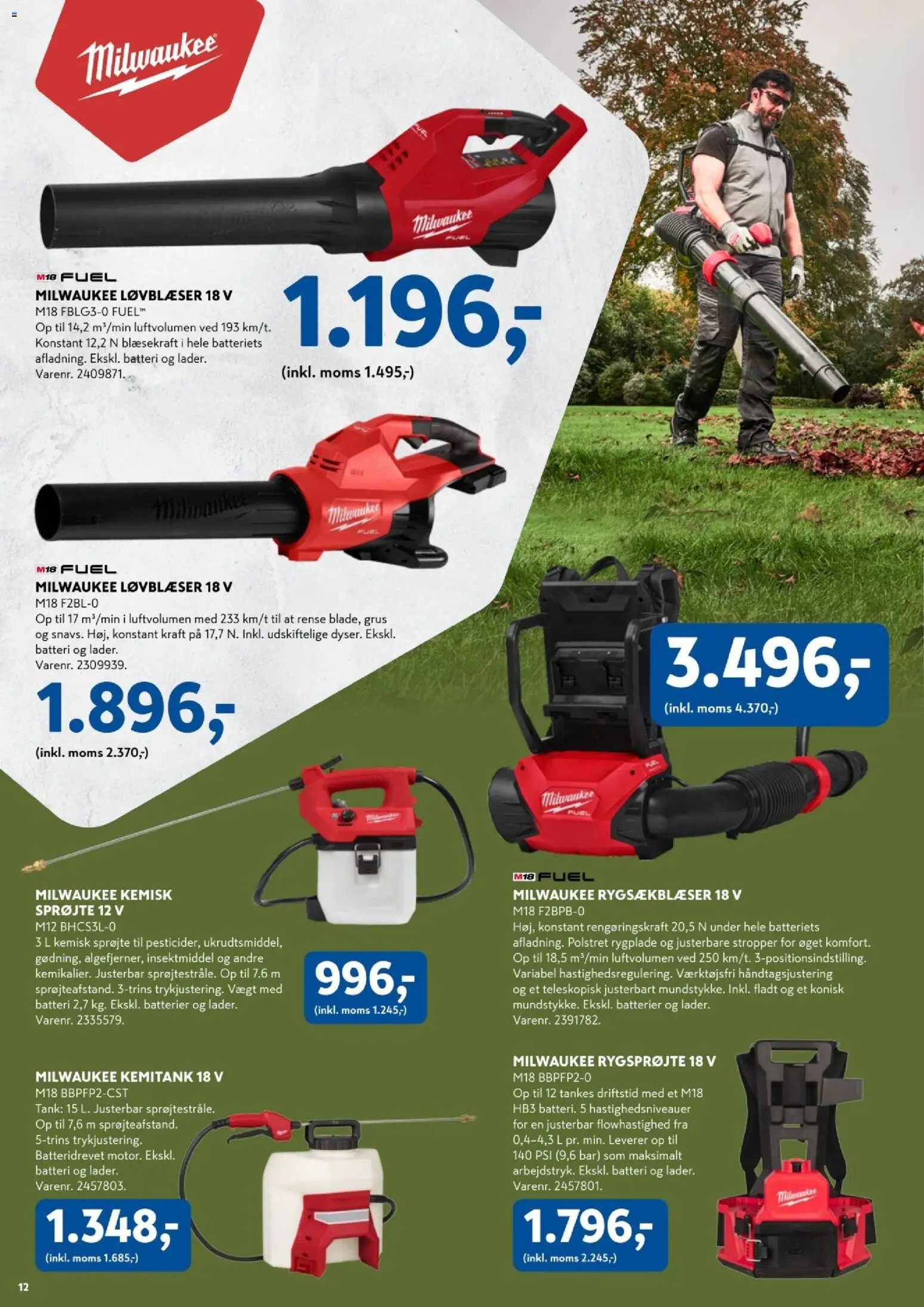 Davidsen tilbudsavis – gyldig fra 23.03.2026 | Side: 12 | Produkter: Batterier, Søm, Batteri