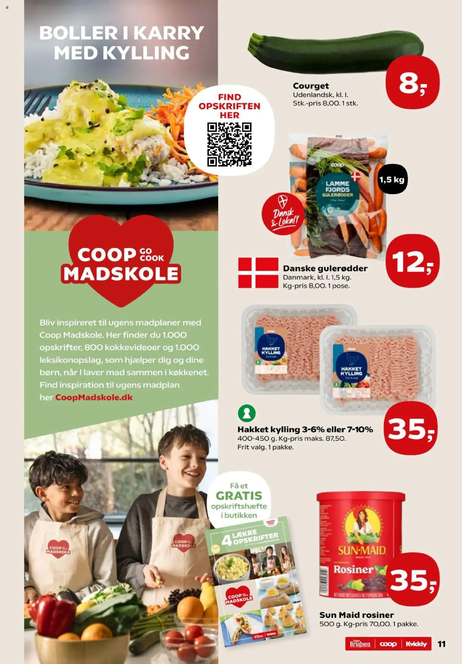 Super Brugsen tilbudsavis – gyldig fra 07.04.2026 | Side: 13 | Produkter: Karry, Gulerødder, Rosiner, Søm