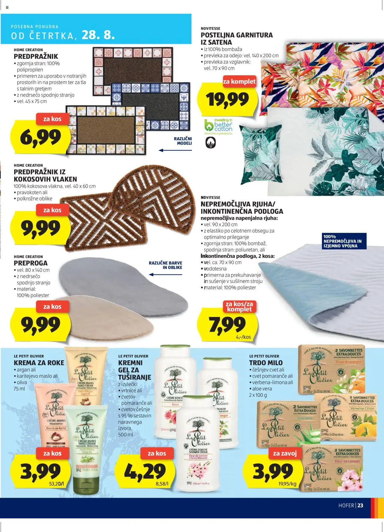 Hofer SI katalog | vrijedi od 21.08.2025 | Stranica: 23 | Proizvodi: Krema